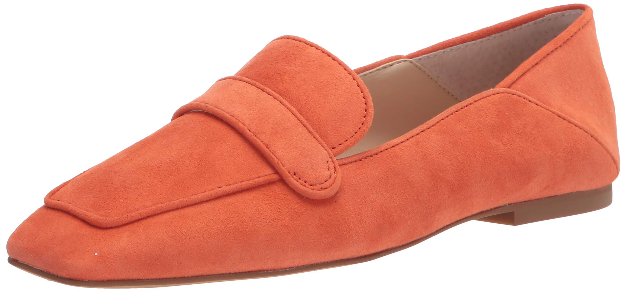 Vince Camuto Women's Square Toe Loafer Flats - Comfortable Slip-On Shoes for Women, Juice Color, Size 5 | Perfect for Office, Casual Wear & Travel