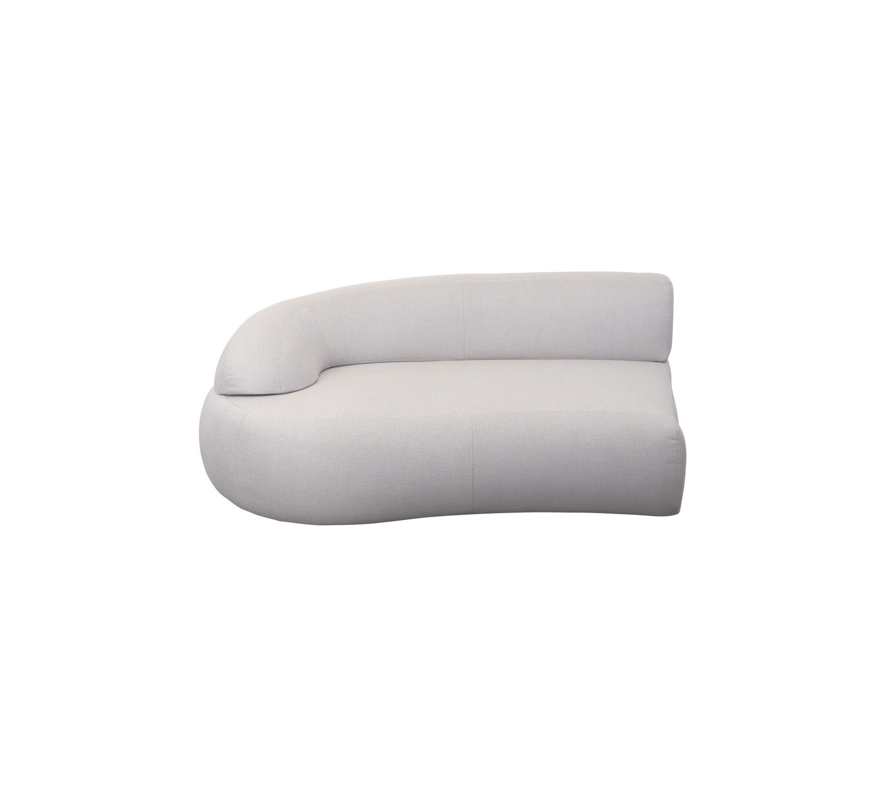 Modular Mellow Sofa Section with Long Backrest - Perfect for Living Room, Lounge, and Office Comfort