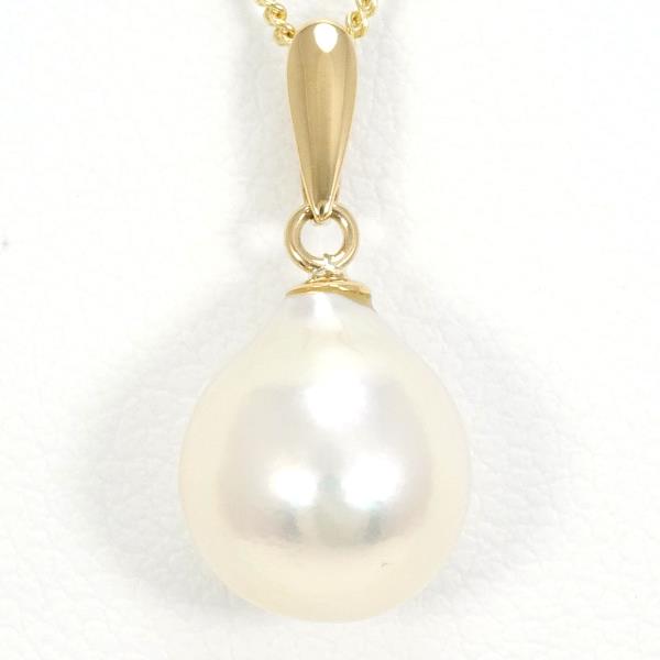 18K Yellow Gold Pearl Necklace for Women - Elegant & Timeless Jewelry Gift for Wedding, Anniversary & Special Occasions