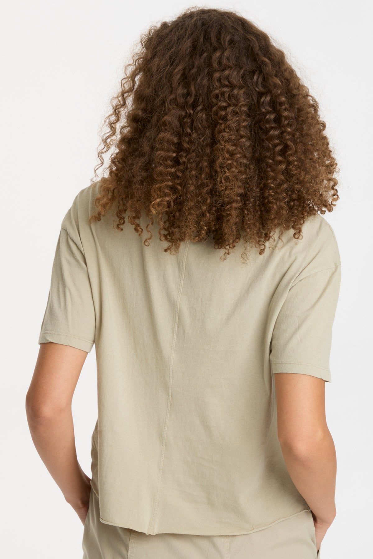 Steph Tee - Soft Pastel Rosemary Green Women's T-Shirt | Comfortable Casual Wear for Everyday Outfits & Summer Fashion