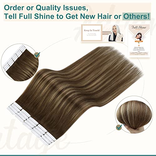 Premium Tape in Hair Extensions 100% Human Hair - Seamless Blending for Length & Volume | Perfect for Weddings, Parties & Everyday Styling