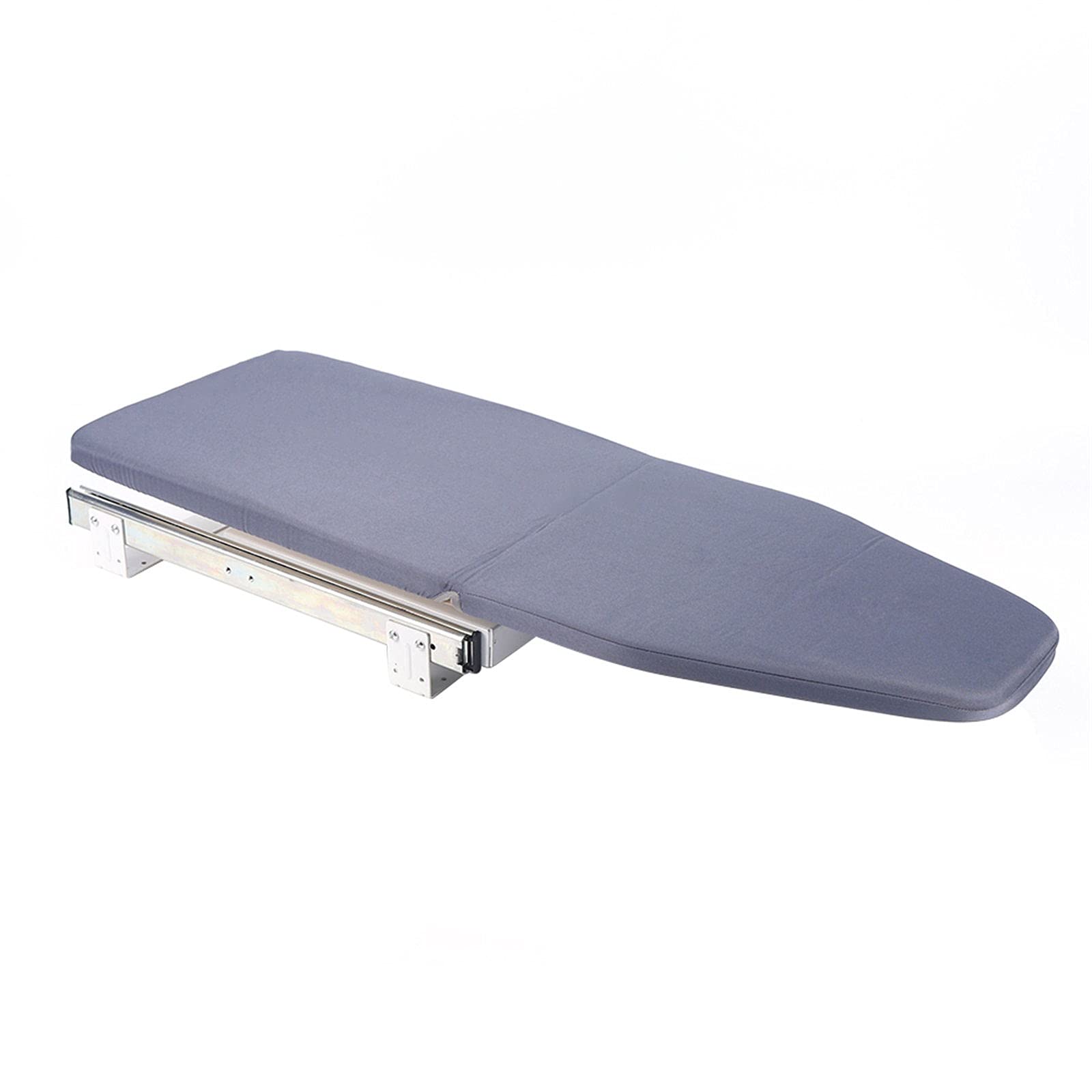 Wall Mounted Retractable Ironing Board - Space Saving Foldable Pull-Out Design, Gray Cabinet Ironing Board for Wardrobe & Laundry Room - Perfect for Small Apartments & Closet Organization