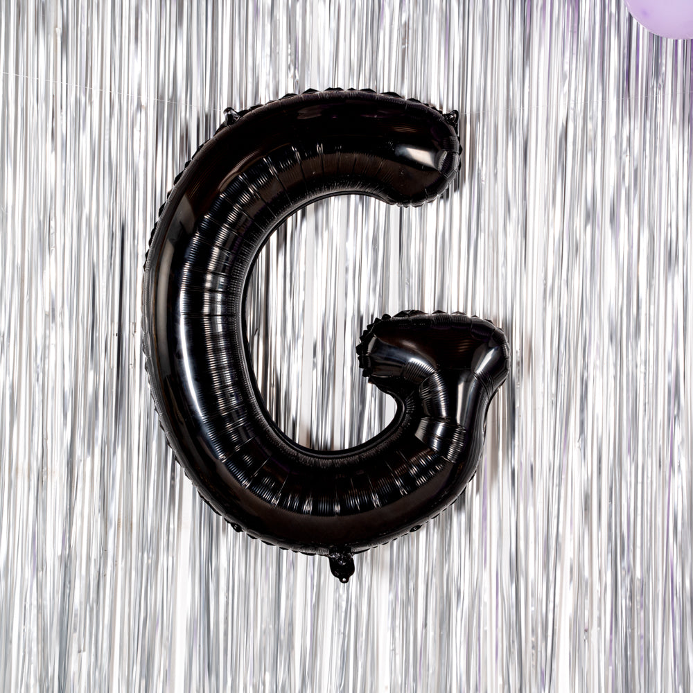 Balloonify Black Mylar Letter G Balloon - 40 Inch Large Foil Alphabet Balloon for Birthday Party Decorations, Baby Showers & Graduation Celebrations