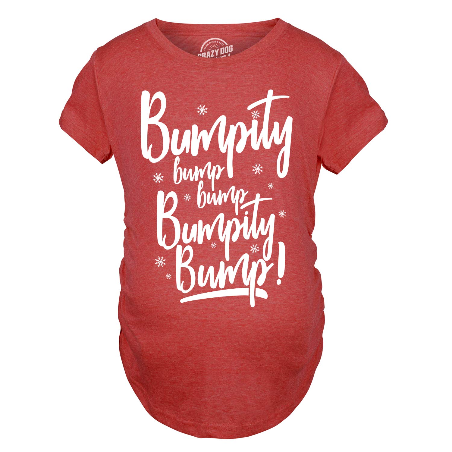 Funny Maternity Pregnancy T-Shirt for Baby Bump Announcement - Perfect for Christmas & Gender Reveal Parties