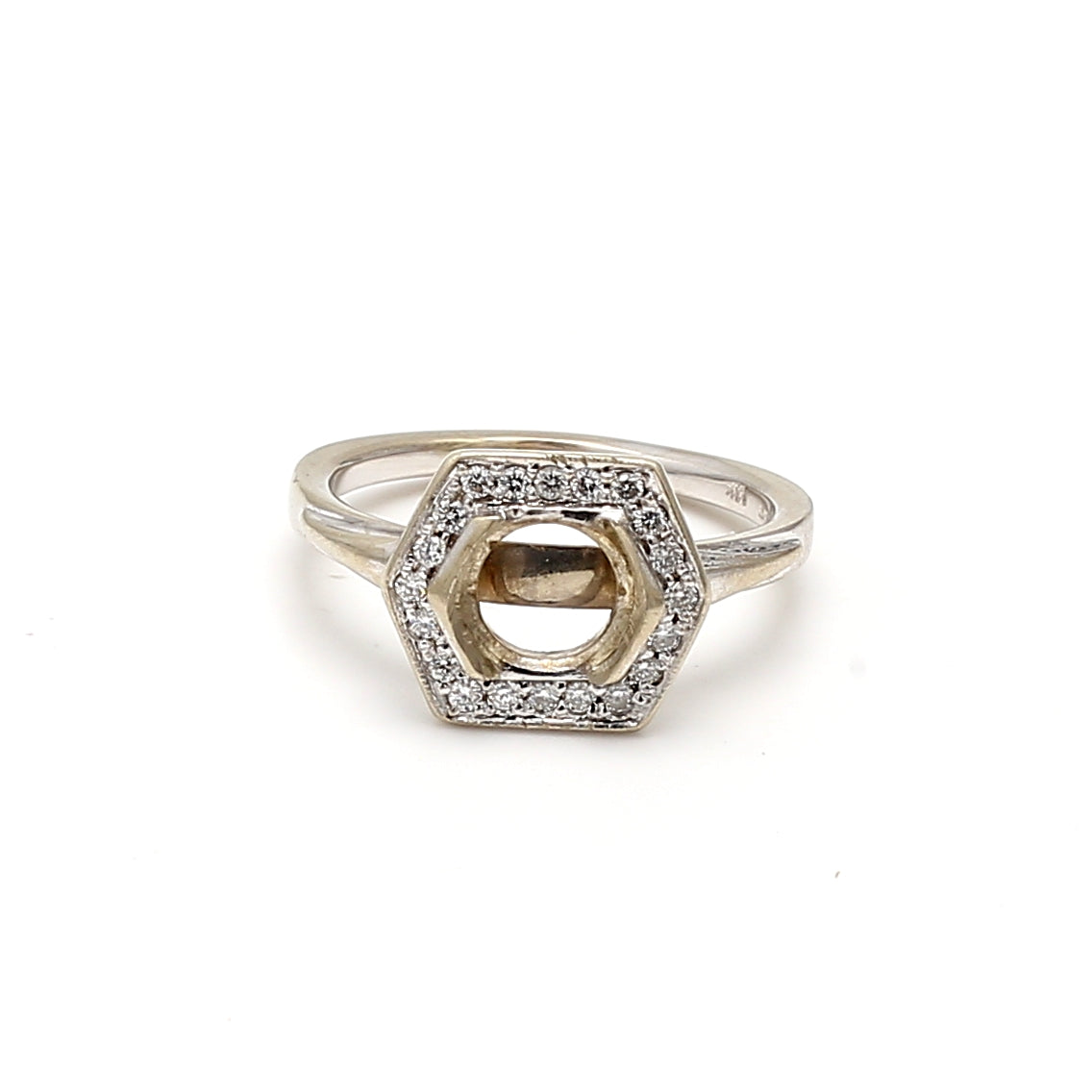 0.15 Carat Round Brilliant H SI1 Diamond Engagement Ring in 14K White Gold - Perfect for Proposals, Weddings & Anniversary Gifts