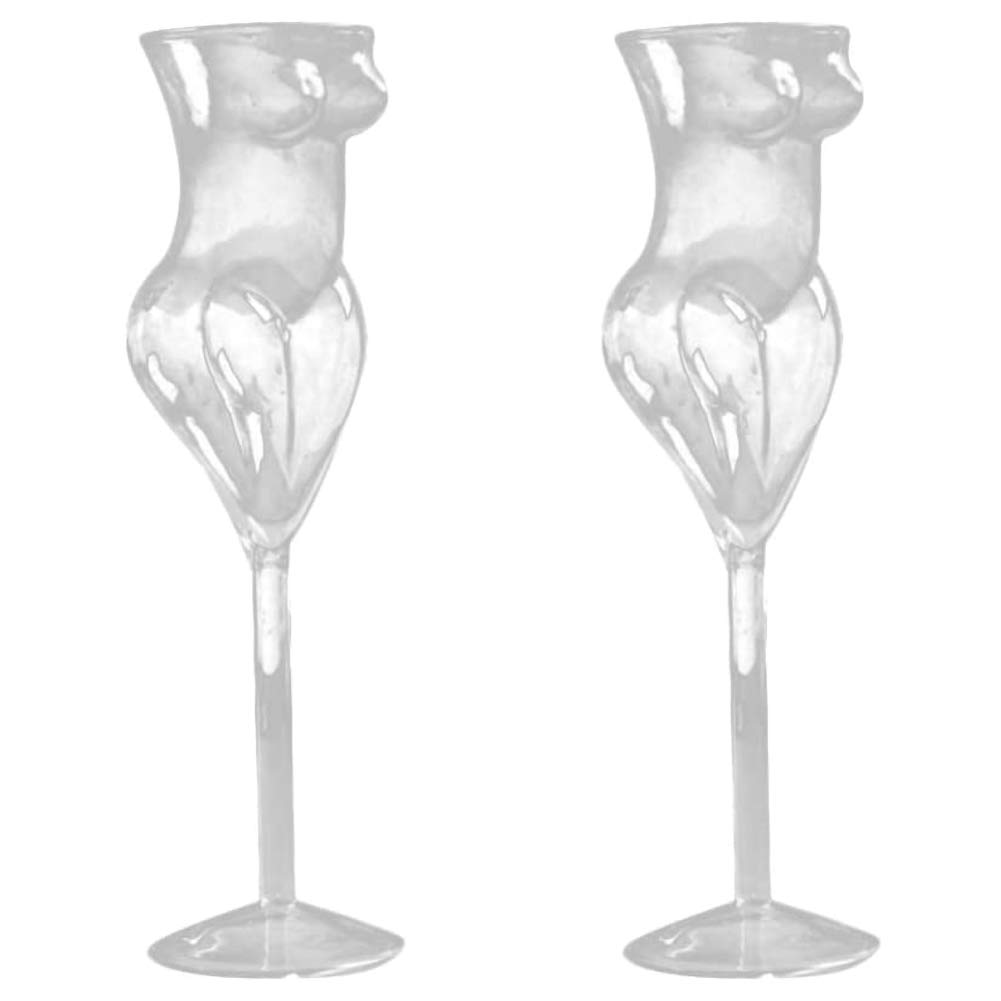 Elegant Female Body Shaped Wine Glasses - Novelty Champagne Goblets & Whiskey Glasses for Women - Perfect for Home, Restaurant, Bar & Party Decor - Unique Body Shaped Cups for Romantic Dinners, Bachelorette Parties & Girls' Night Out