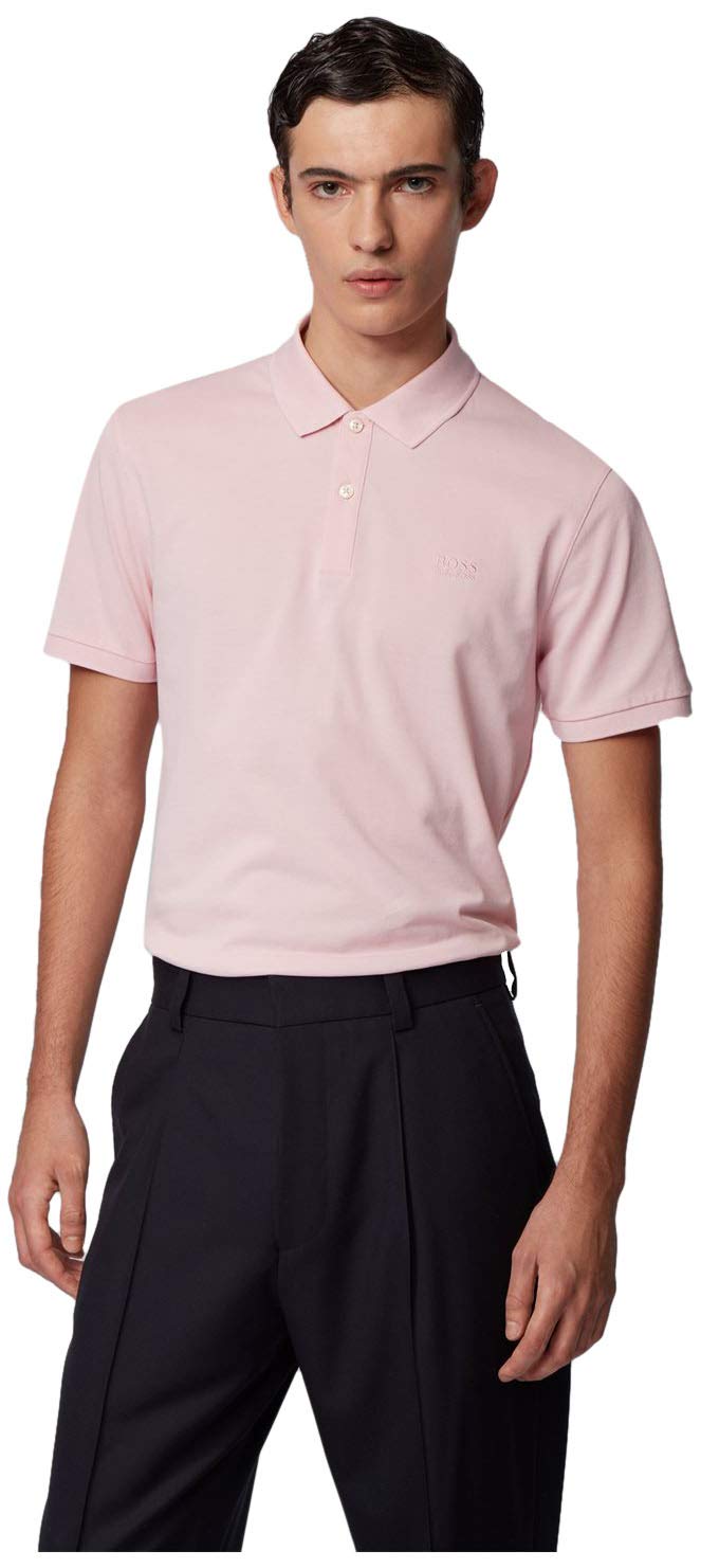 Hugo Boss Men's Classic Fit Polo Shirt - Premium Cotton Short Sleeve Casual Shirt for Business, Golf & Everyday Wear | Slim Fit Men's Top for Summer & Spring