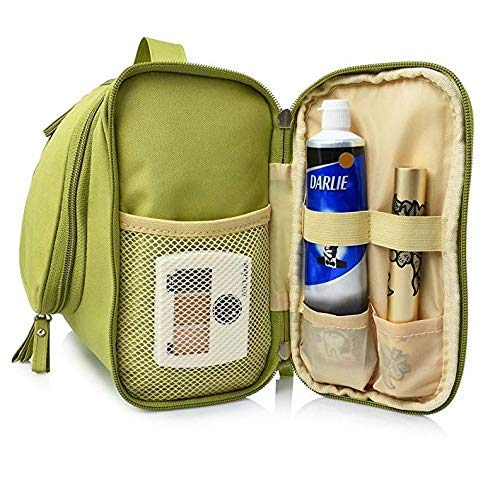 ULX Multifunctional Travel Bag & Makeup Organizer - Waterproof Cosmetic Case with Hook, Portable Toiletry Bag for Women, Perfect for Travel, Gym, and Daily Use (Includes 2 Side Bags)