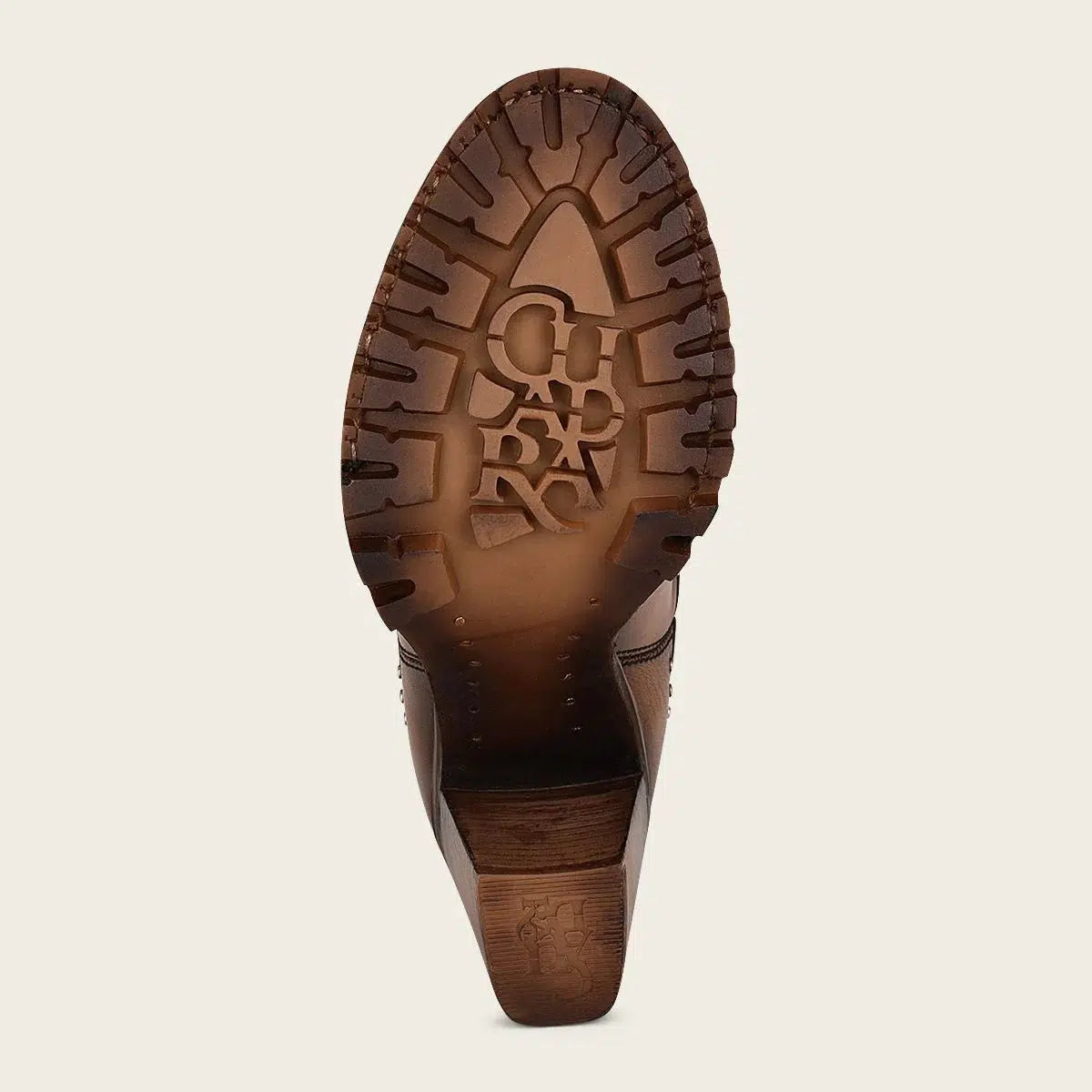 4N01RS Women's Western Ankle Booties - Brown Leather Fashion Cowboy Boots with Studs | Perfect for Country Rides, Rodeos & Fall Outfits