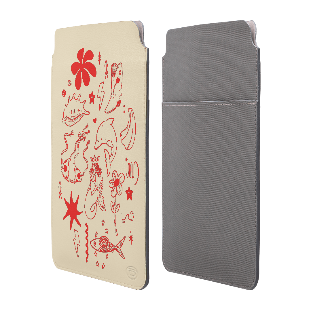 Premium Spiced Cowboy Leather Laptop & iPad Sleeve Case - Durable Protective Cover for MacBook, iPad Pro, Air - Perfect for Work, Travel & School