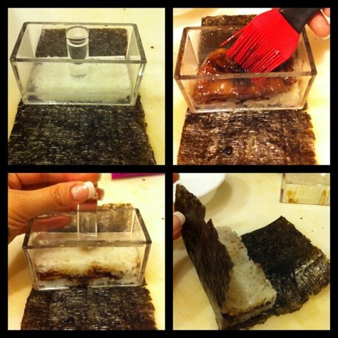 Clear Acrylic Musubi Rice Press Maker with Rectangular Handle - BPA-Free Food Safe Sushi Mold for Onigiri & Spam Musubi - Perfect for Home Cooking, Meal Prep & Japanese Cuisine