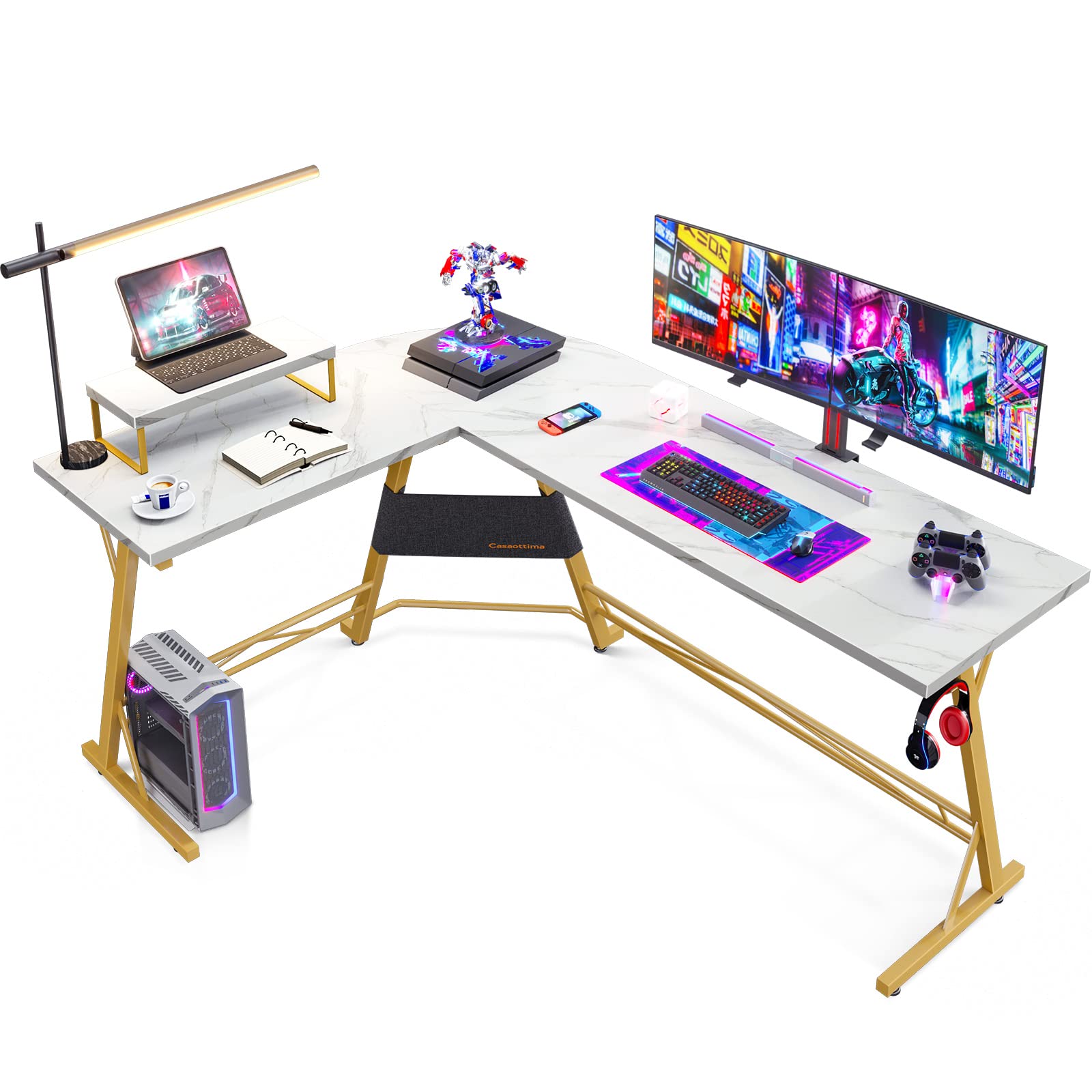 L Shaped Gaming Desk 66