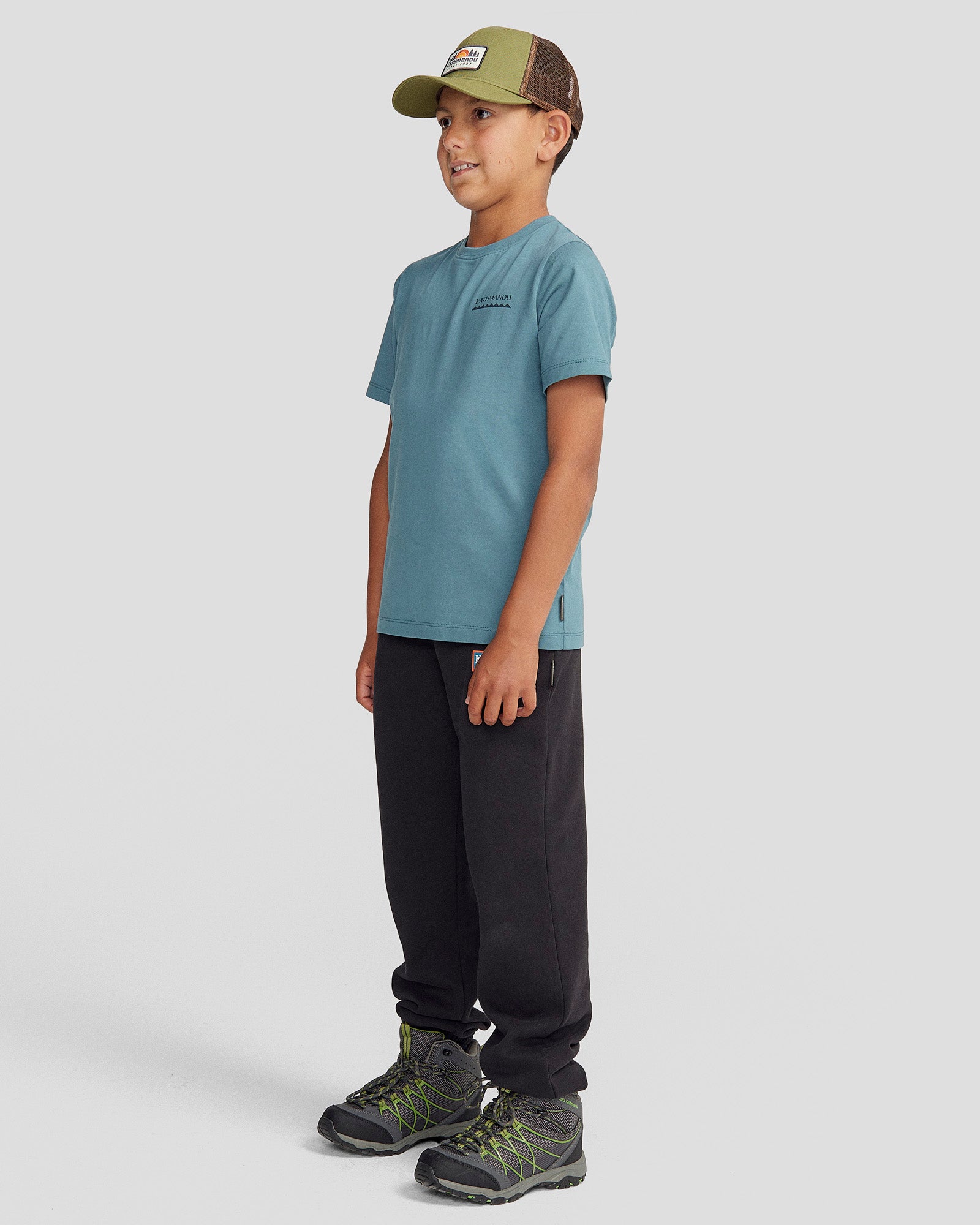 Youth Heritage Organic Cotton T-Shirt - Washed Blue | Eco-Friendly Casual Wear for Teens & Kids | Perfect for Everyday Outfits, School, and Play