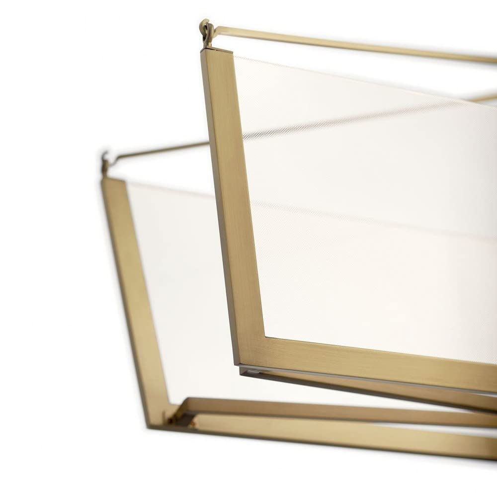 Modern LED Panel Kitchen Island Light Fixture with Light Guide Acrylic Glass - Champagne Gold Finish for Contemporary Home Lighting | Perfect for Kitchen Islands, Dining Areas & Modern Interior Design