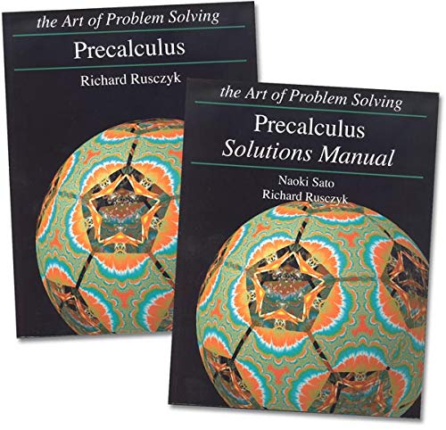 Art of Problem Solving: Precalculus Textbook & Solutions Manual Set (2 Books) - Comprehensive Math Study Guide for High School & College Students - Perfect for Self-Study, Homeschooling & Advanced Math Preparation