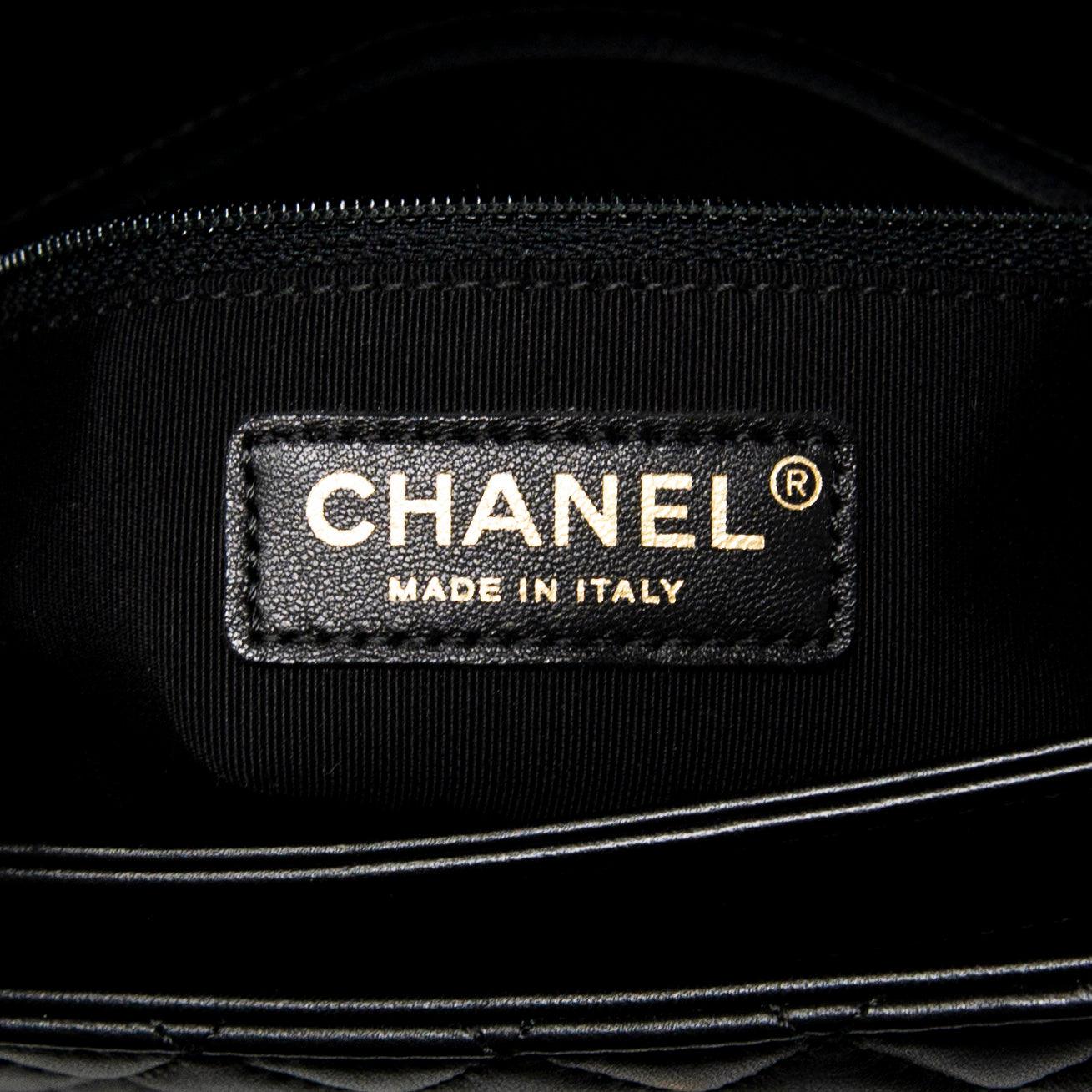 Chanel Black Quilted Caviar Leather Unchained Flap Bag - Luxury Designer Handbag for Women, Perfect for Evening Parties & Special Occasions