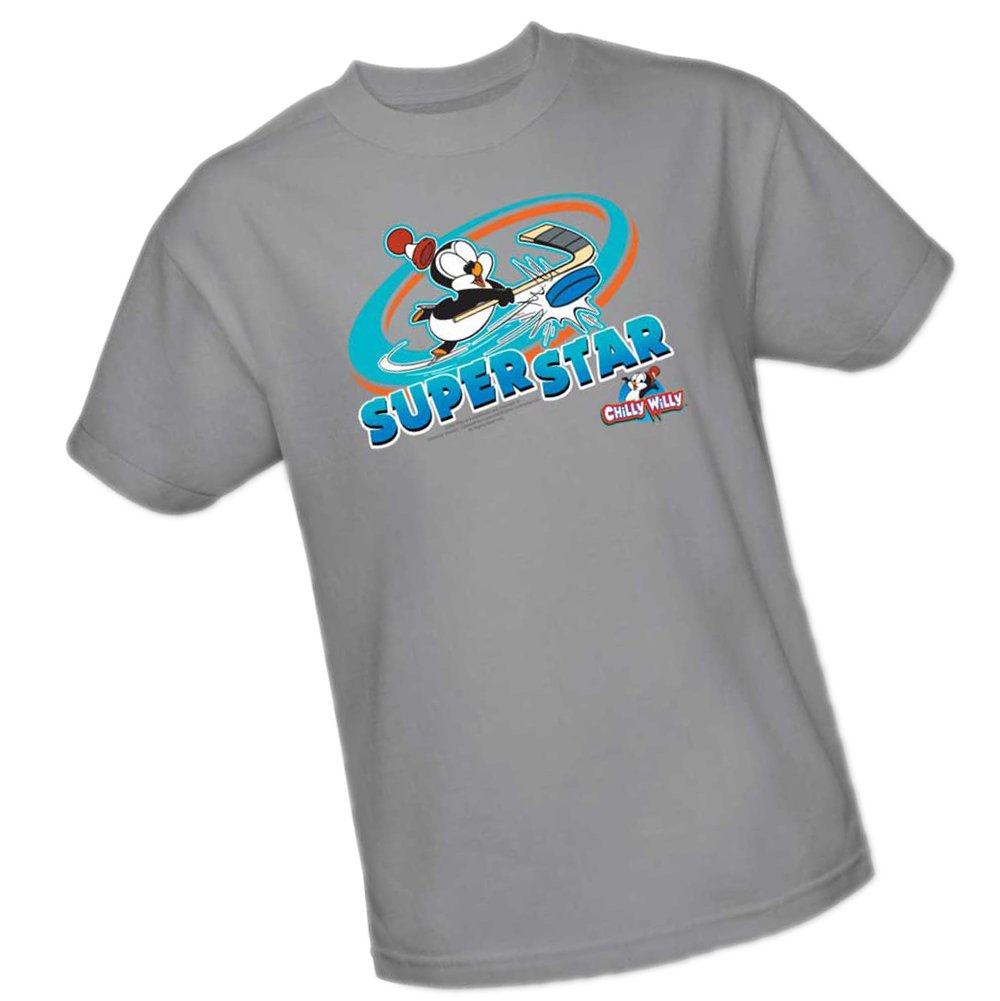 Chilly Willy Slap Shot Funny Adult T-Shirt - Cool Hockey Fan Gift for Men & Women - Perfect for Games, Parties & Casual Wear