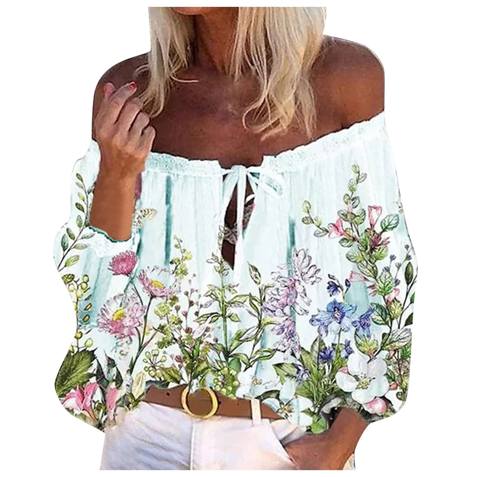 BODOAO Women's Stylish Scoop Neck Short Sleeve T-Shirt - Soft Casual Top for Beach, Summer & Everyday Wear