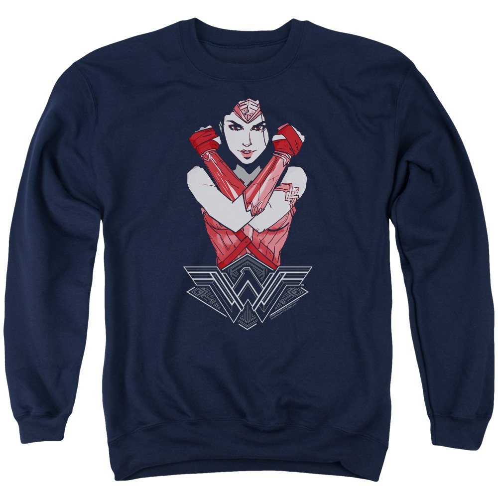 Wonder Woman Movie Unisex Crewneck Sweatshirt - Comfortable Amazon Graphic Hoodie for Men & Women | Superhero Cosplay, Movie Night, Casual Wear