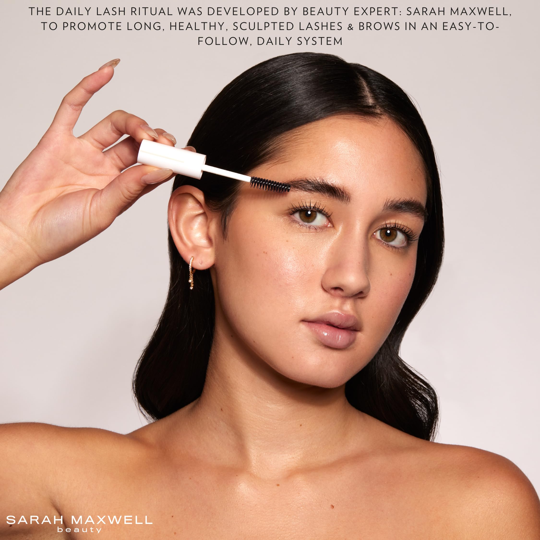 Sarah Maxwell Beauty - Vegan & Cruelty-Free 3-Step Lash & Brow Growth Serum Kit | Natural Eyelash Enhancer for Longer, Fuller Lashes | Daily Lash Treatment for Women | Perfect for Nighttime Routine & Special Occasions