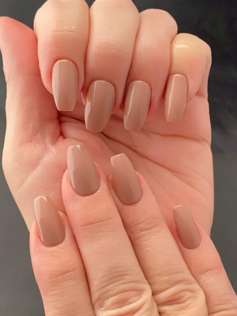 Tawny Beige Nude Nail Polish - 10 Free, Cruelty Free & Vegan Natural Nail Polish for Everyday Wear, Office & Special Occasions