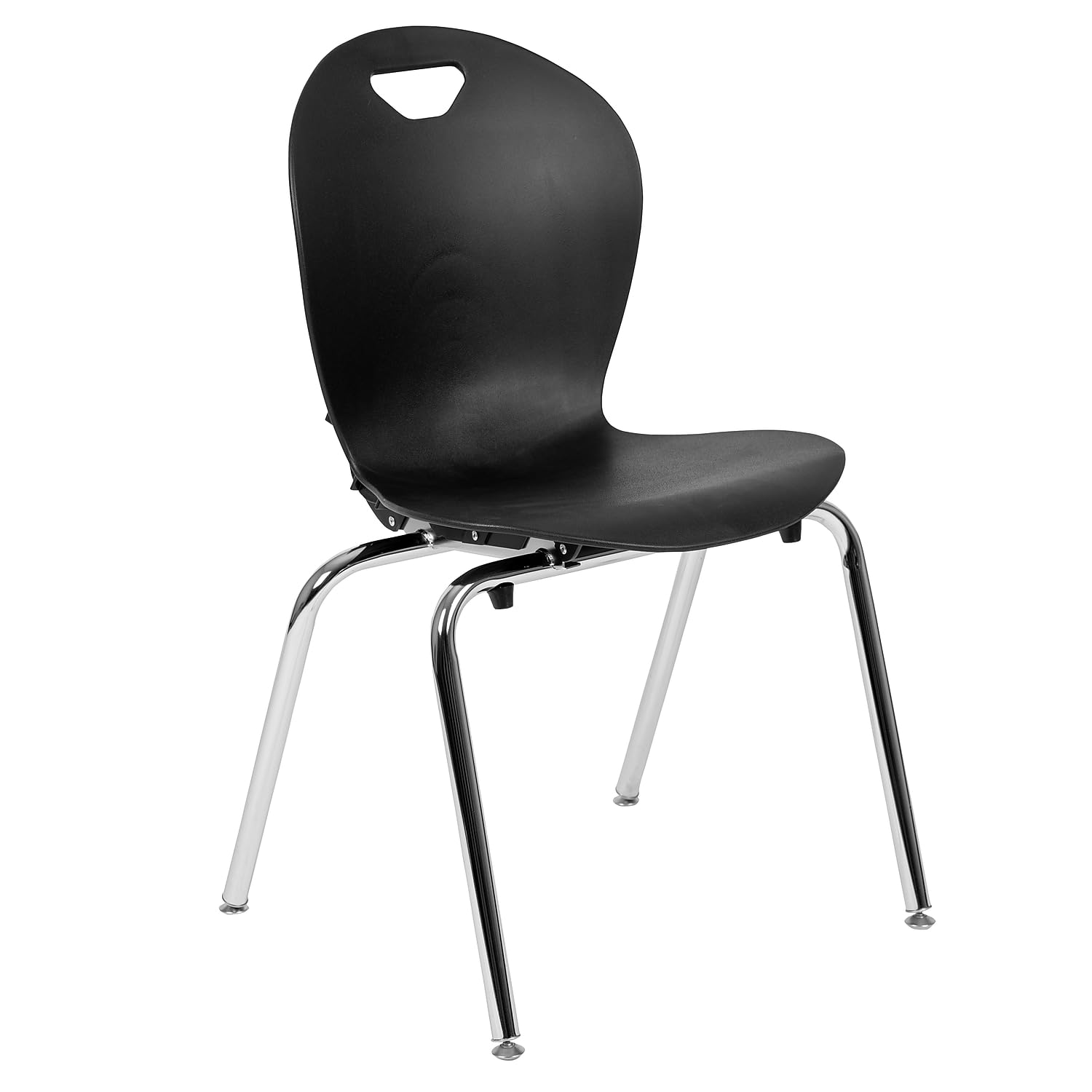 Advantage Titan Black 18-inch Stackable Student Chair for School, Classroom, and Study - Durable & Comfortable for Kids and Teens