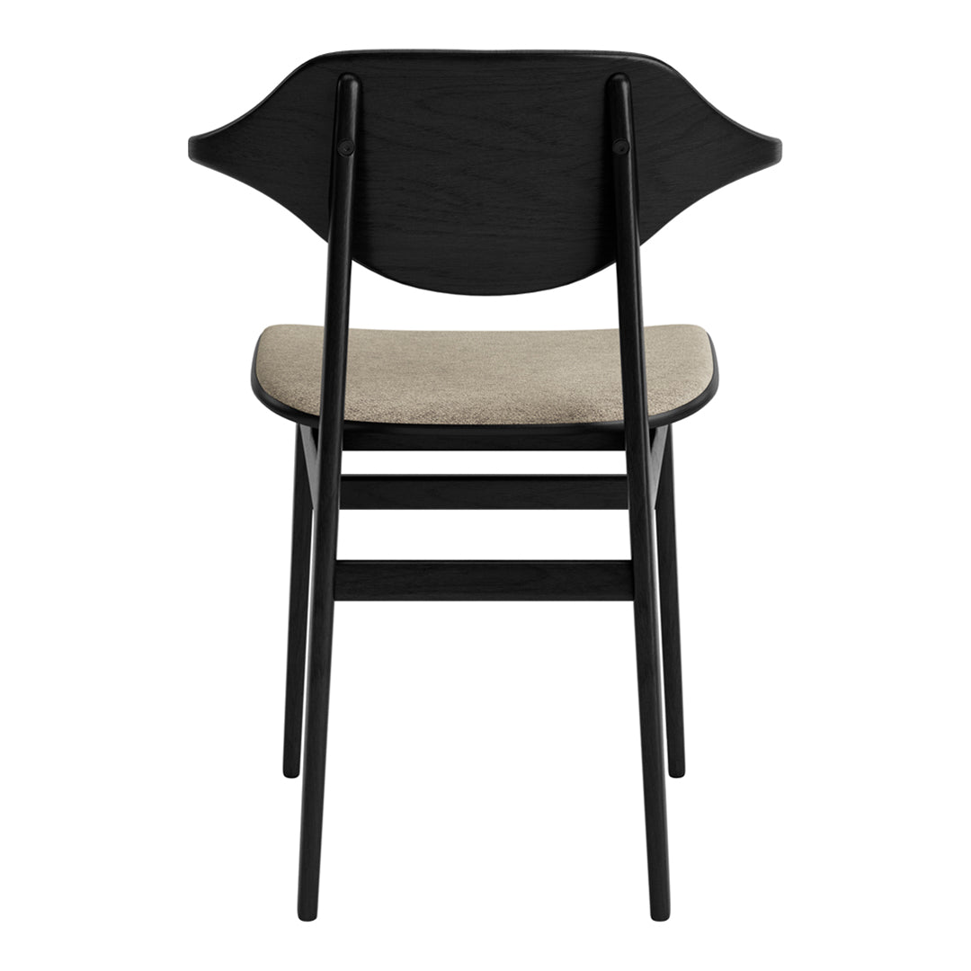 Bufala Dining Chair - Upholstered Seat for Kitchen, Dining Room & Office - Comfortable Modern Furniture for Home & Restaurant Use