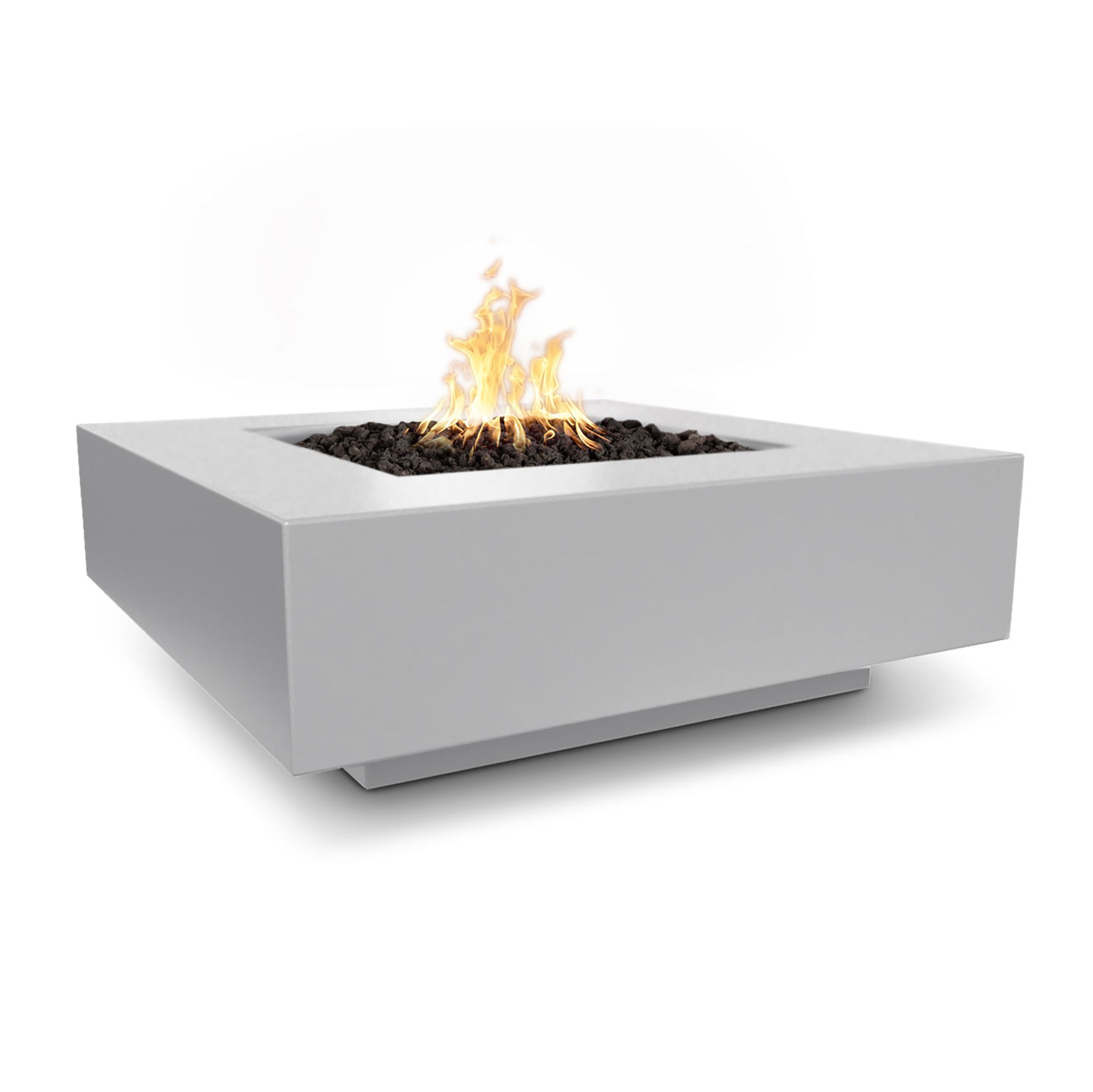 Premium Cabo Square Concrete Outdoor Fire Pit - Durable & Weather-Resistant for Patio, Backyard, and Garden Gatherings