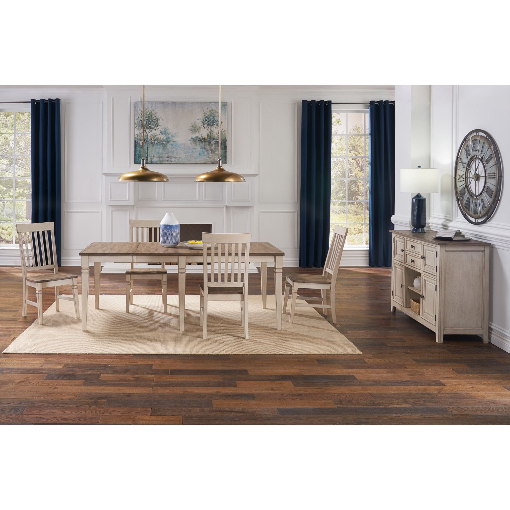 Beacon Dining Set - Modern 5-Piece Table and Chairs for Kitchen, Dining Room, or Outdoor Patio | Perfect for Family Meals, Entertaining Guests & Small Spaces