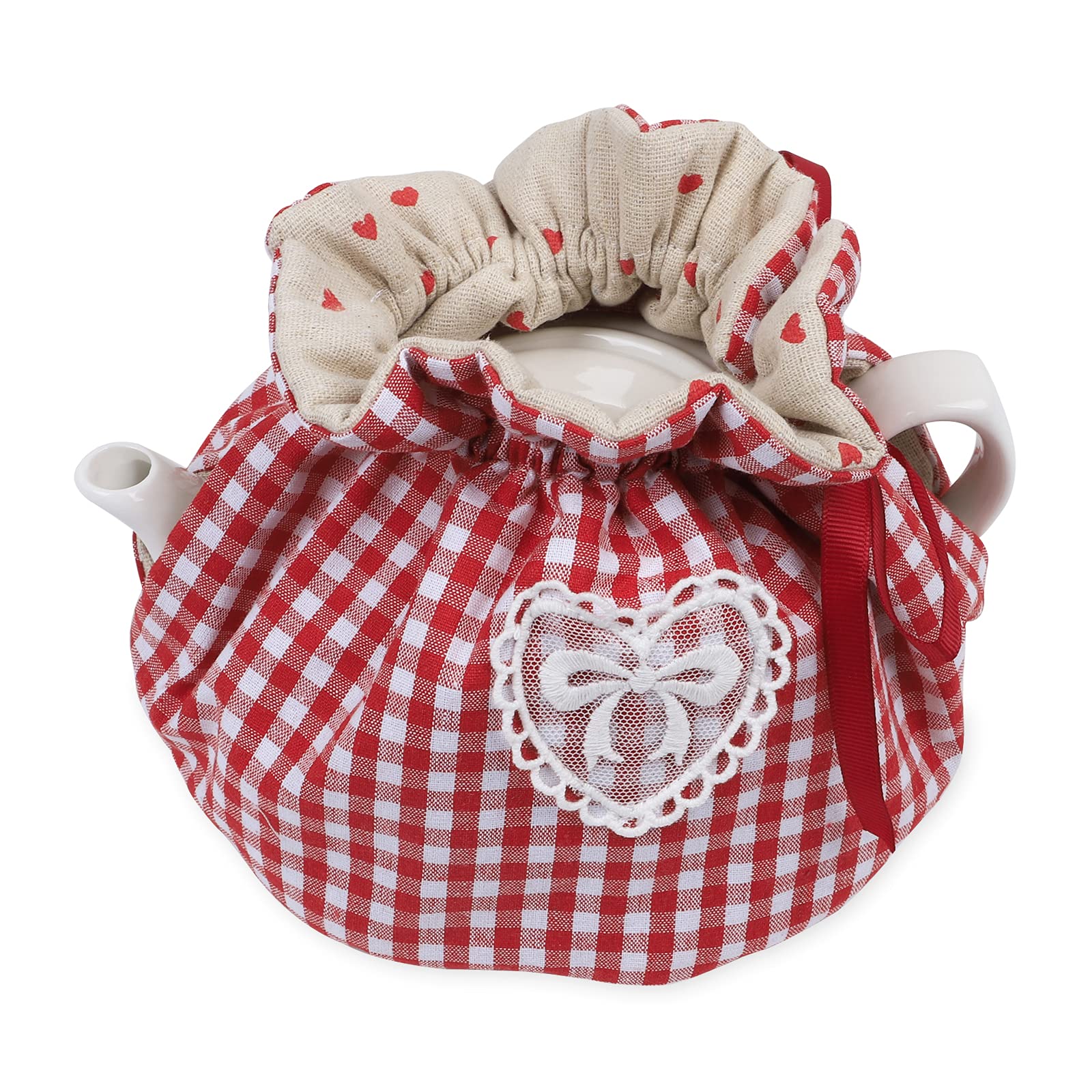 Creative Tea Cosy - Insulated Teapot Cover for Keeping Tea Warm | Kitchen & Breakfast Essential | Perfect for Home, Hotel, Restaurant & Tea Parties (Red)