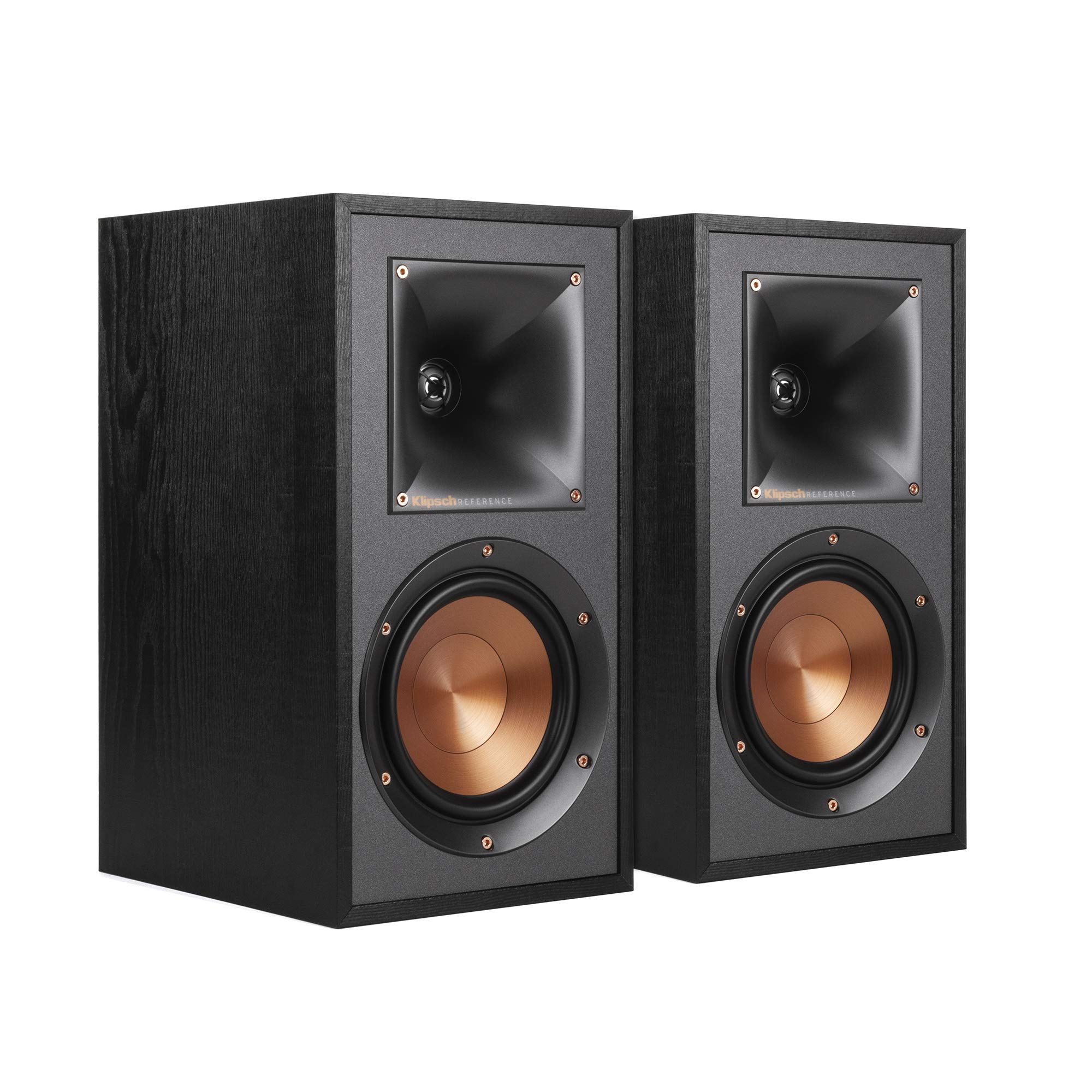 Klipsch R-51M Premium Bookshelf Speakers (Pair) - High Performance Home Audio, Black - Perfect for Home Theater, Music Listening & Gaming Setup