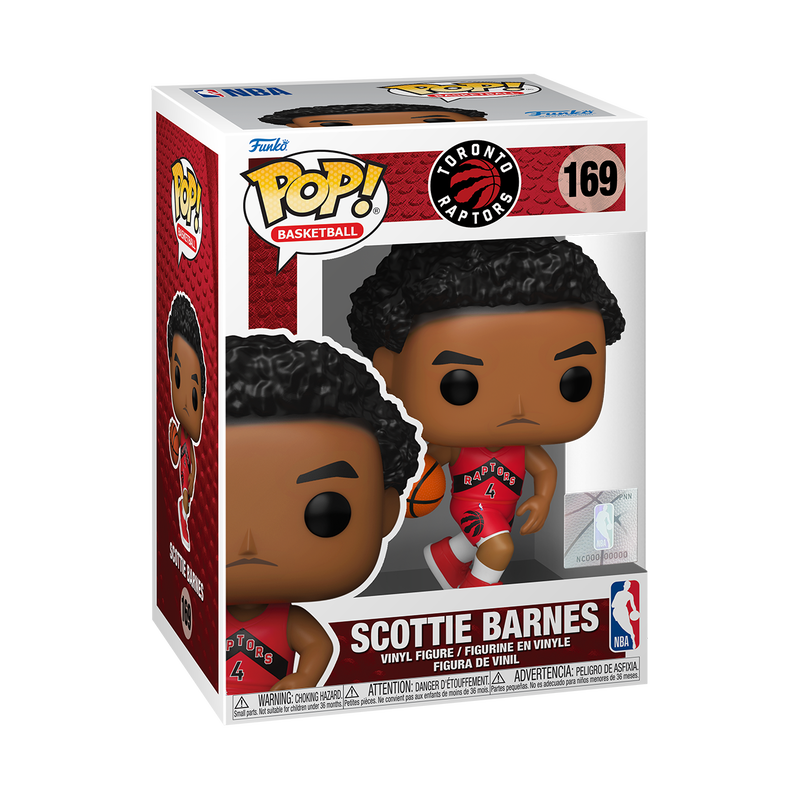 Scottie Barnes Funko Pop NBA Basketball Figure #169 with Protector Case - Perfect for Collectors, Gifts, and Toronto Raptors Fans