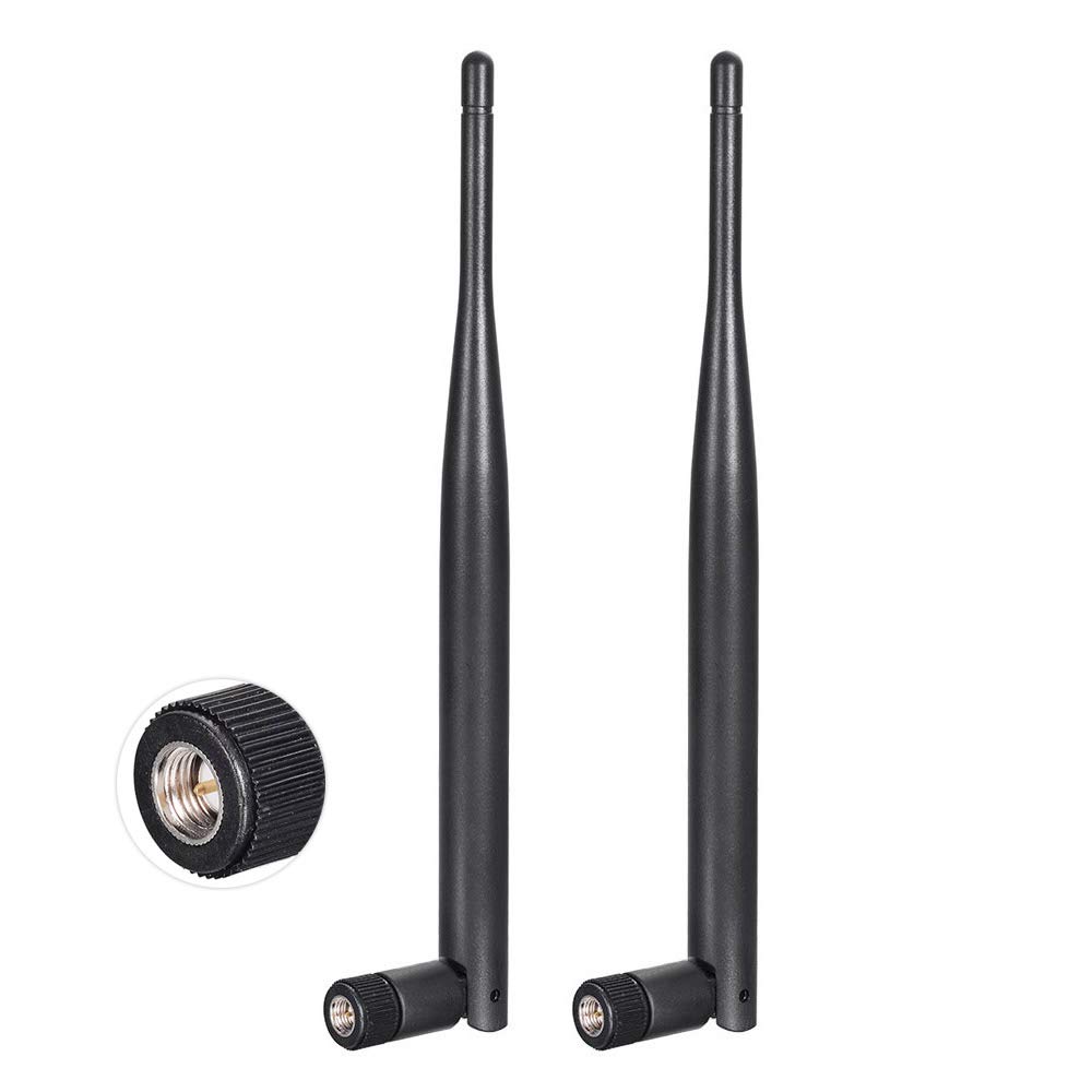 Bingfu 4G LTE Antenna 6dBi SMA Male (2-Pack) - High Gain Cellular Antenna for 4G LTE Wireless Routers, Hotspots, IoT Devices, Trail Cameras & Outdoor Security Cameras - Perfect for Home, Office and Industrial Use
