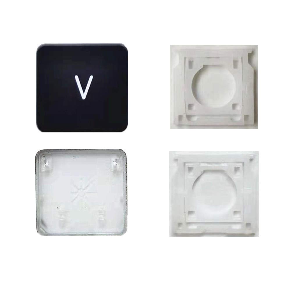 Replacement V Key Cap and Hinges for MacBook Pro A1425 A1502 A1398 & MacBook Air A1369 A1466 A1370 A1465 - Perfect Keyboard Repair Part for Typing and Office Work