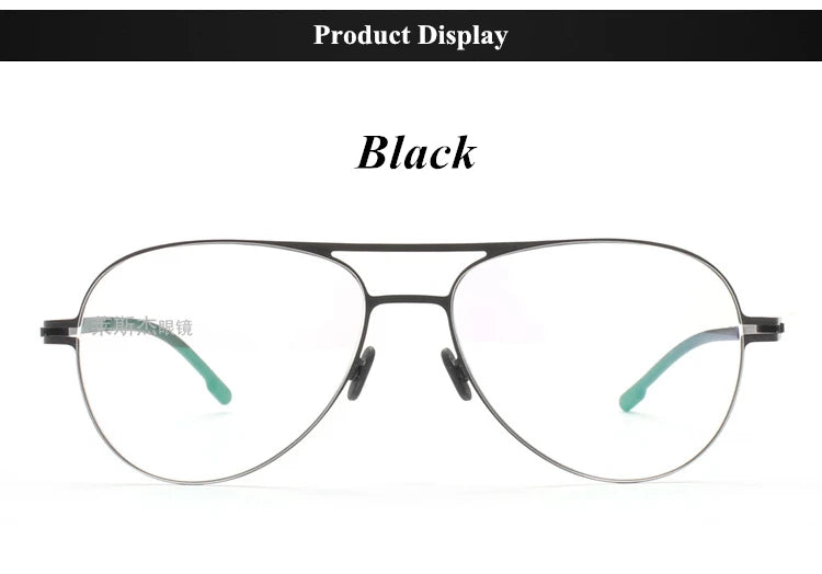 Aimee Unisex Full Rim Oval Double Bridge Stainless Steel Eyeglasses Frame 5120 | Lightweight Durable Glasses for Men & Women | Perfect for Reading, Working & Fashion Accessories