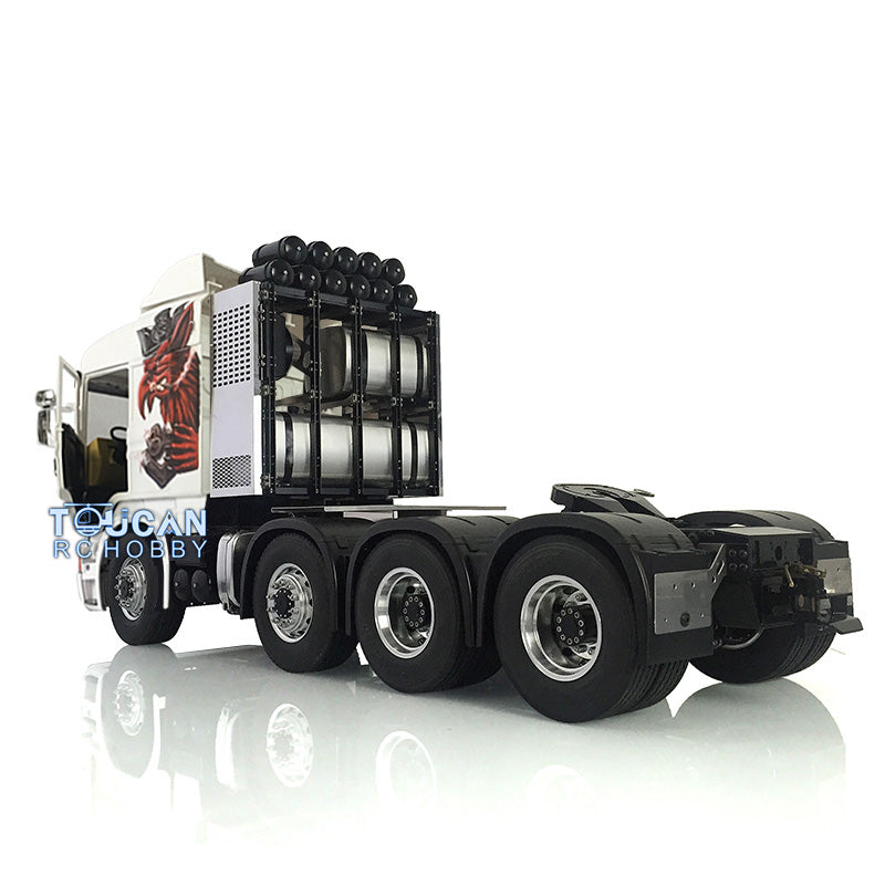 1/14 Scale RC LESU Metal 8x8 Axles Heavy Duty Chassis Tractor Truck with Gripen Cabin - 2-Speed DIY Servo Motor Hobby Model for Off-Road Simulation & Crawler Racing