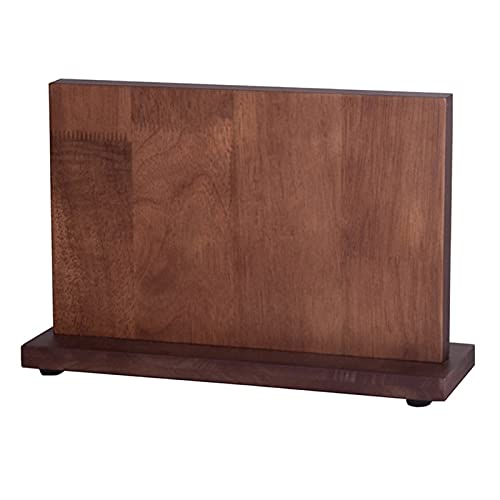 Premium Wooden Magnetic Knife Holder - Double Sided Large Capacity Kitchen Knife Block with Strong Magnets | Perfect for Chefs & Home Cooks - Organize Knives Safely on Countertop or Wall (Color: A)