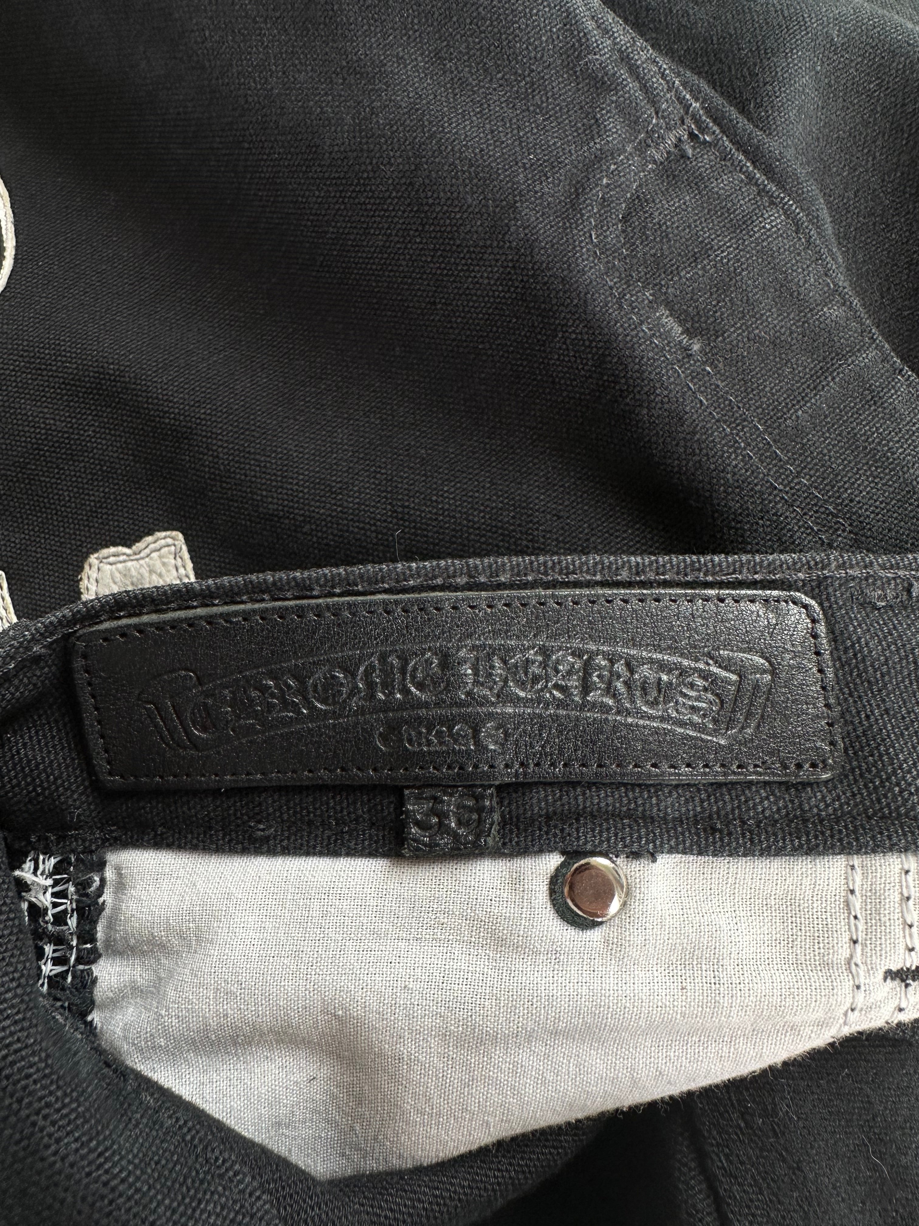Chrome Hearts x Carhartt Black Camo Cross Patch Carpenter Work Pants - Durable Utility Pants for Construction, Workwear & Streetwear Fashion
