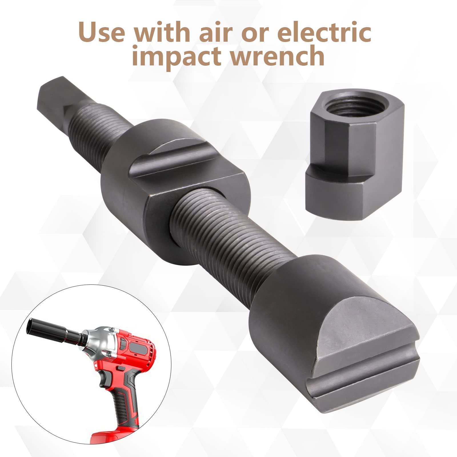 Dual Wheel Separator Tool - Heavy Duty Wheel Hub Removal Tool with 11 Threads for Trucks, Buses, Vans & Trailers | Perfect for Dually Wheel Maintenance & Repair