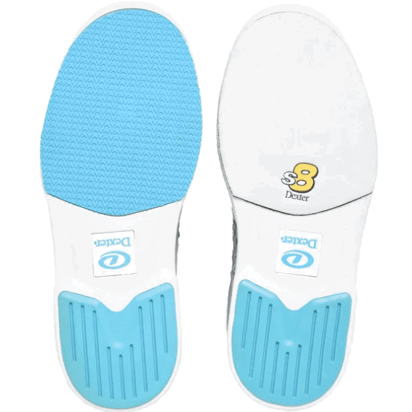 Dexter Women's DexLite Pro BOA Bowling Shoes - Light Grey/Blue - Right Hand - Perfect for League Play & Tournament Performance