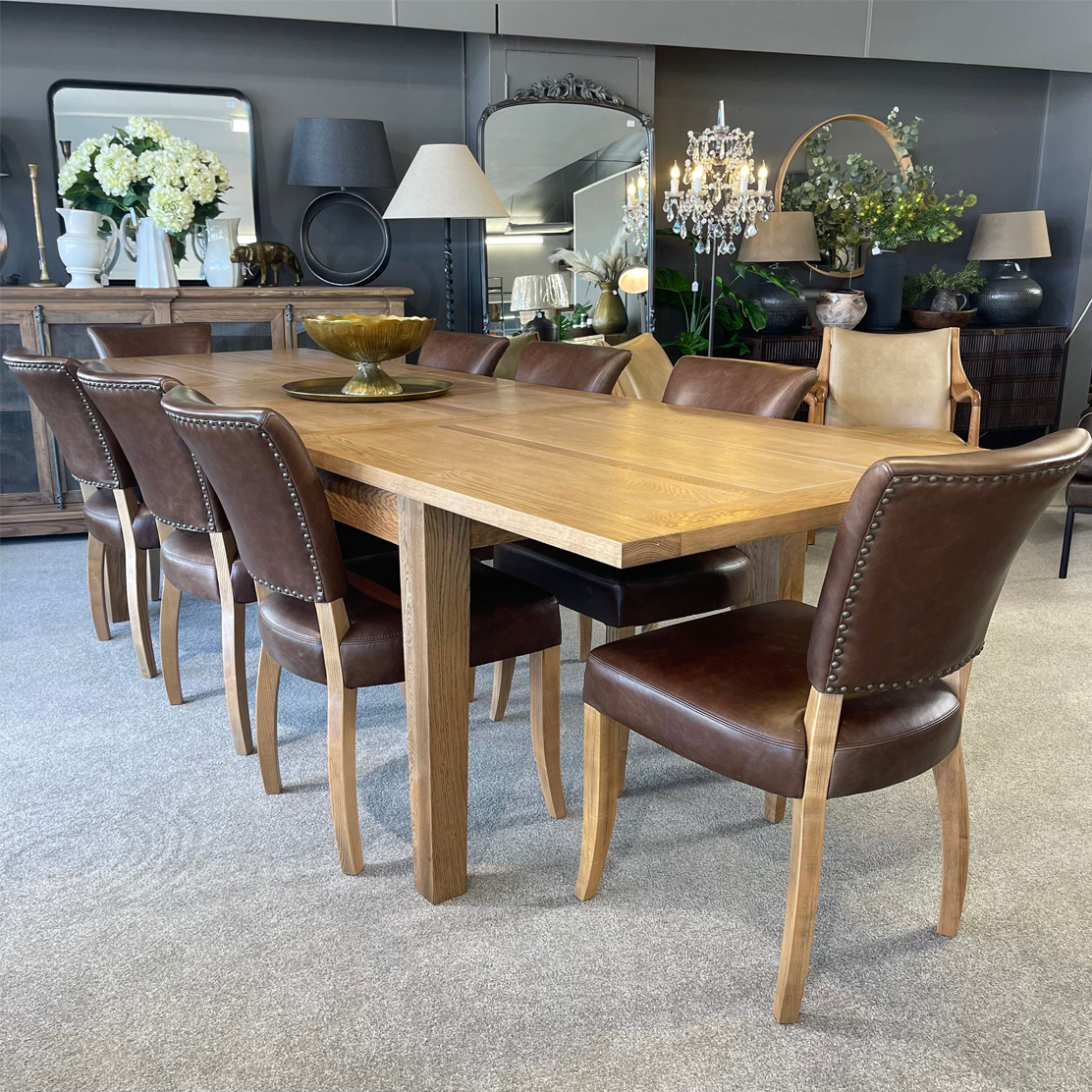 Hartley Extendable Dining Table - 7ft, 8.5ft, 10ft - Expandable Wooden Table for Large Families & Entertaining | Perfect for Dining Rooms, Kitchens & Open Concept Spaces