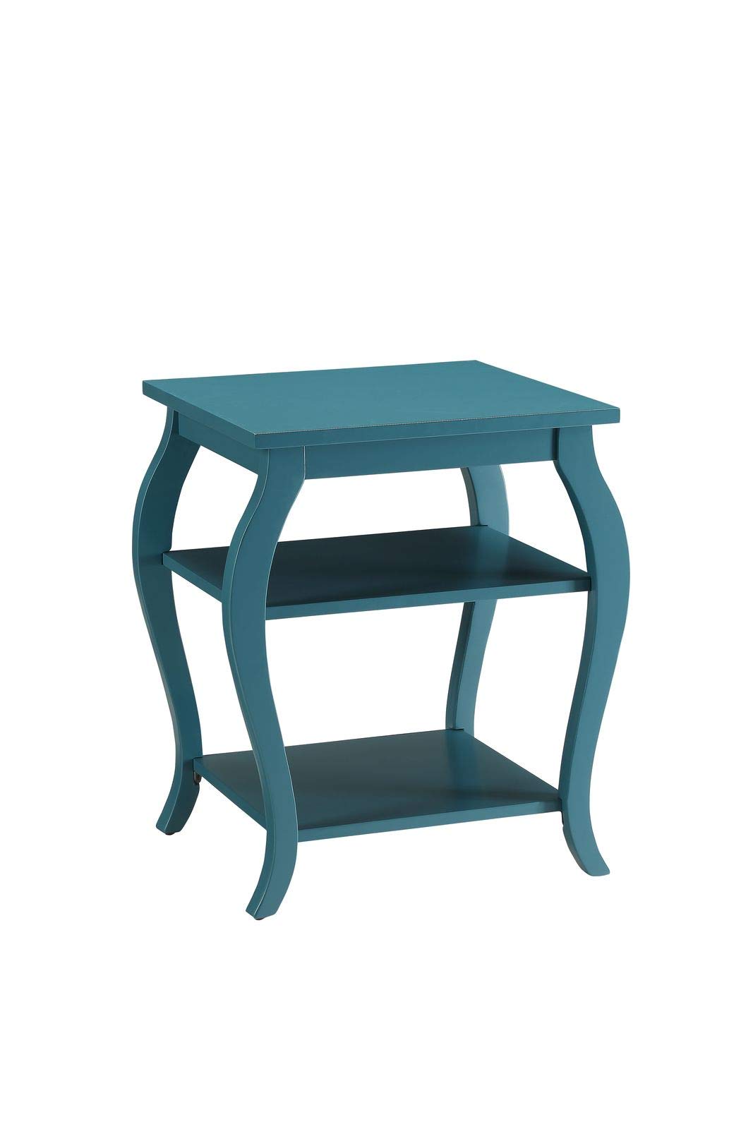 Knocbel 3-Tier Modern End Table with Open Shelves - Sturdy Square Legs Sofa Side Table - 20