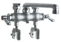 Chicago Faucets 686-XKRCF Hot and Cold Water Laundry Tray Faucet - Durable Brass Construction for Utility Sinks, Laundry Rooms & Basements