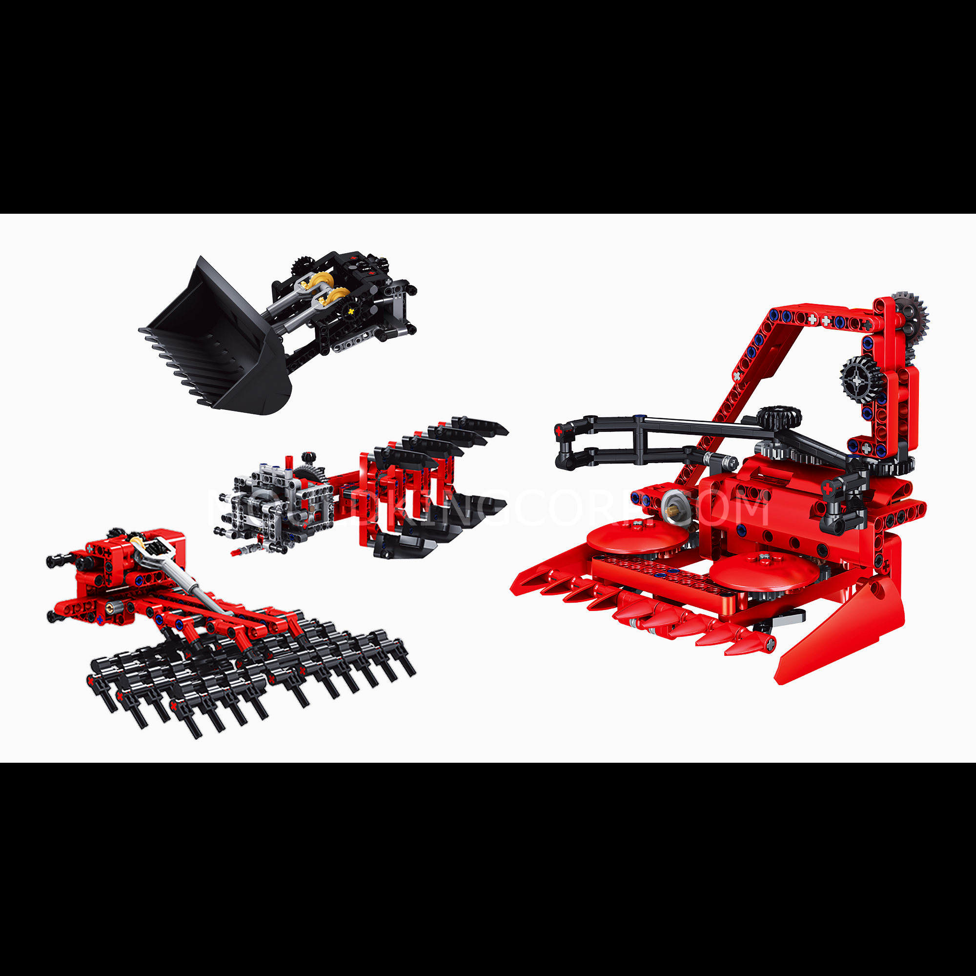 MOULD KING 17019 Farm Tractor Remote Control Building Blocks Set - 2,596 PCS STEM Educational Toy for Kids & Adults | Perfect for Farm Play, Construction Learning & Collector's Display