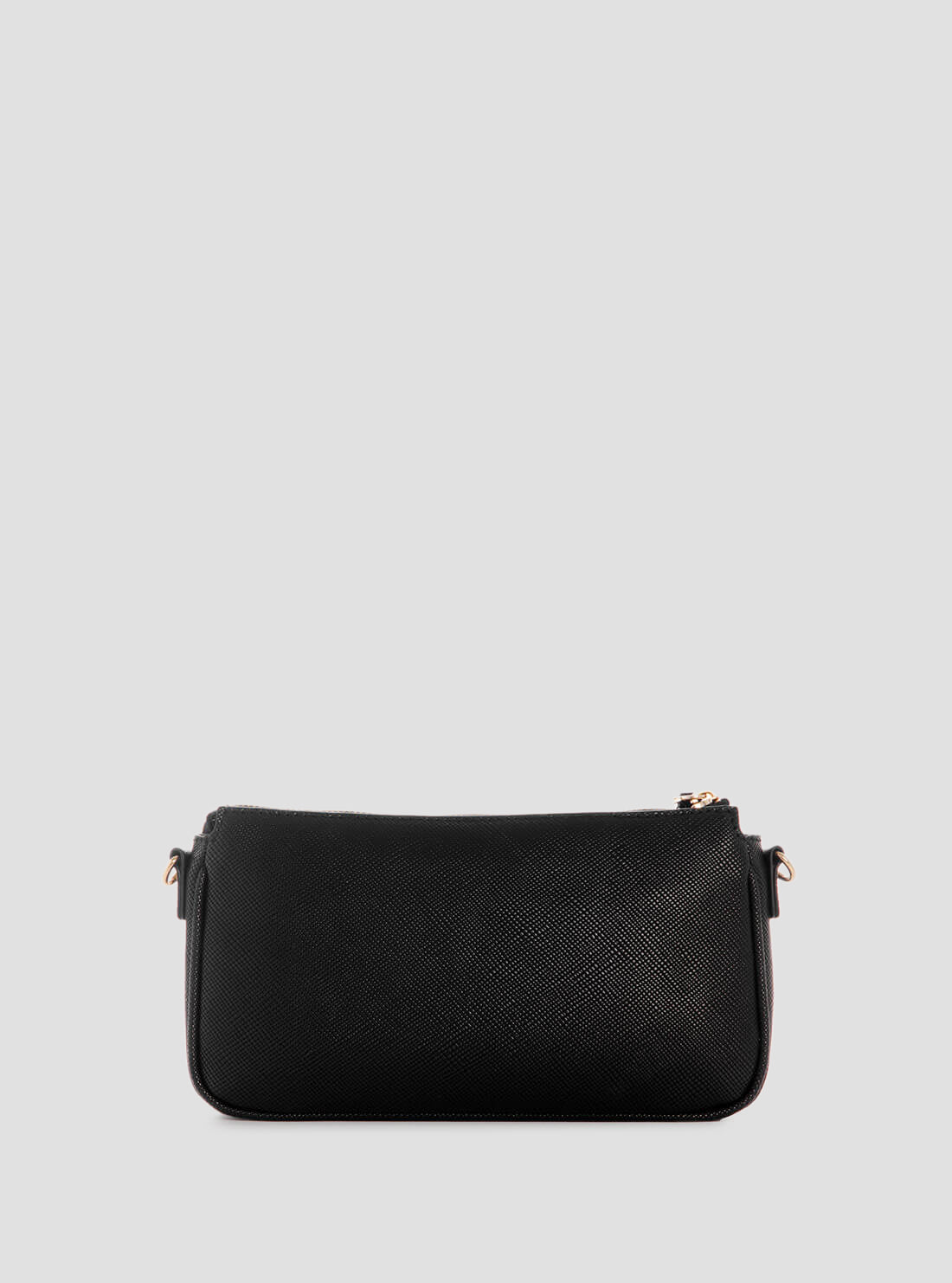 Black Noelle Double Crossbody Pouch Bag for Women - Fashionable Leather Wallet Phone Purse - Perfect for Travel, Shopping & Everyday Use