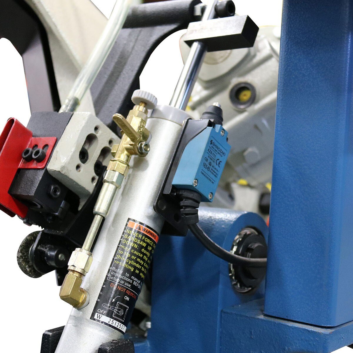Baileigh Industrial BA9 1001396 BS-250M Metal Cutting Band Saw with Mitering Capability - Perfect for Metal Fabrication, Woodworking, and DIY Projects
