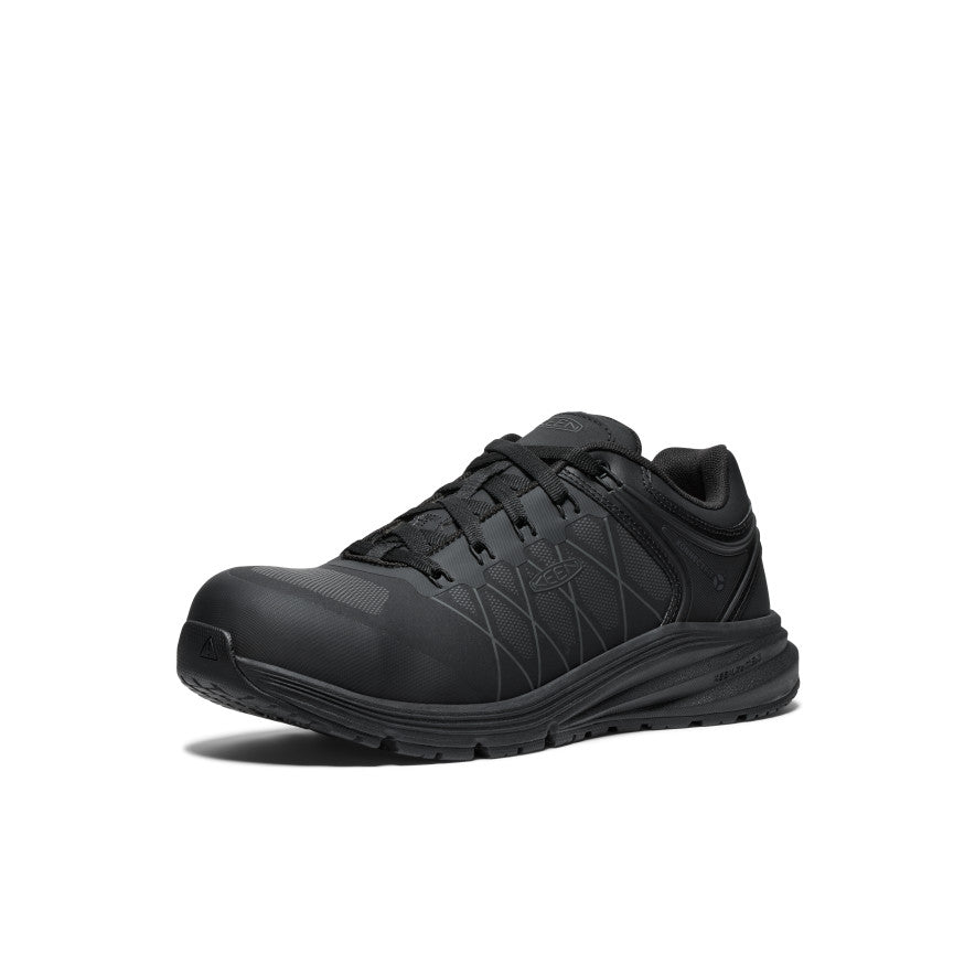 Men's Vista Energy XT Carbon Toe Work Boots - Black/Raven | Slip Resistant & Comfortable for Construction, Hiking & Outdoor Work