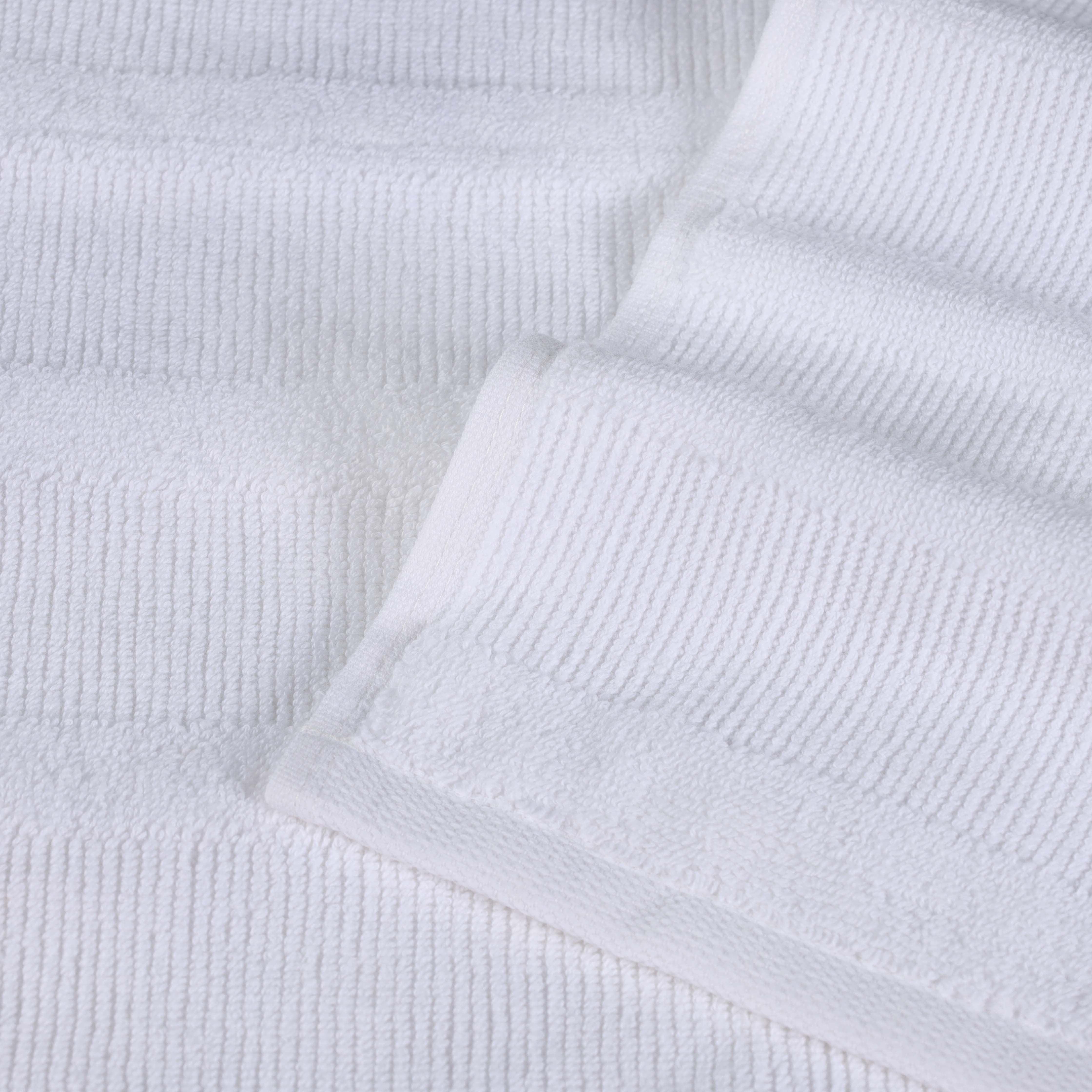 Premium Roma Cotton Ribbed Textured Bath Towels Set of 3 - Ultra Absorbent & Quick Dry - Soft Luxury Bathroom Towels for Spa, Gym, Beach & Home Use