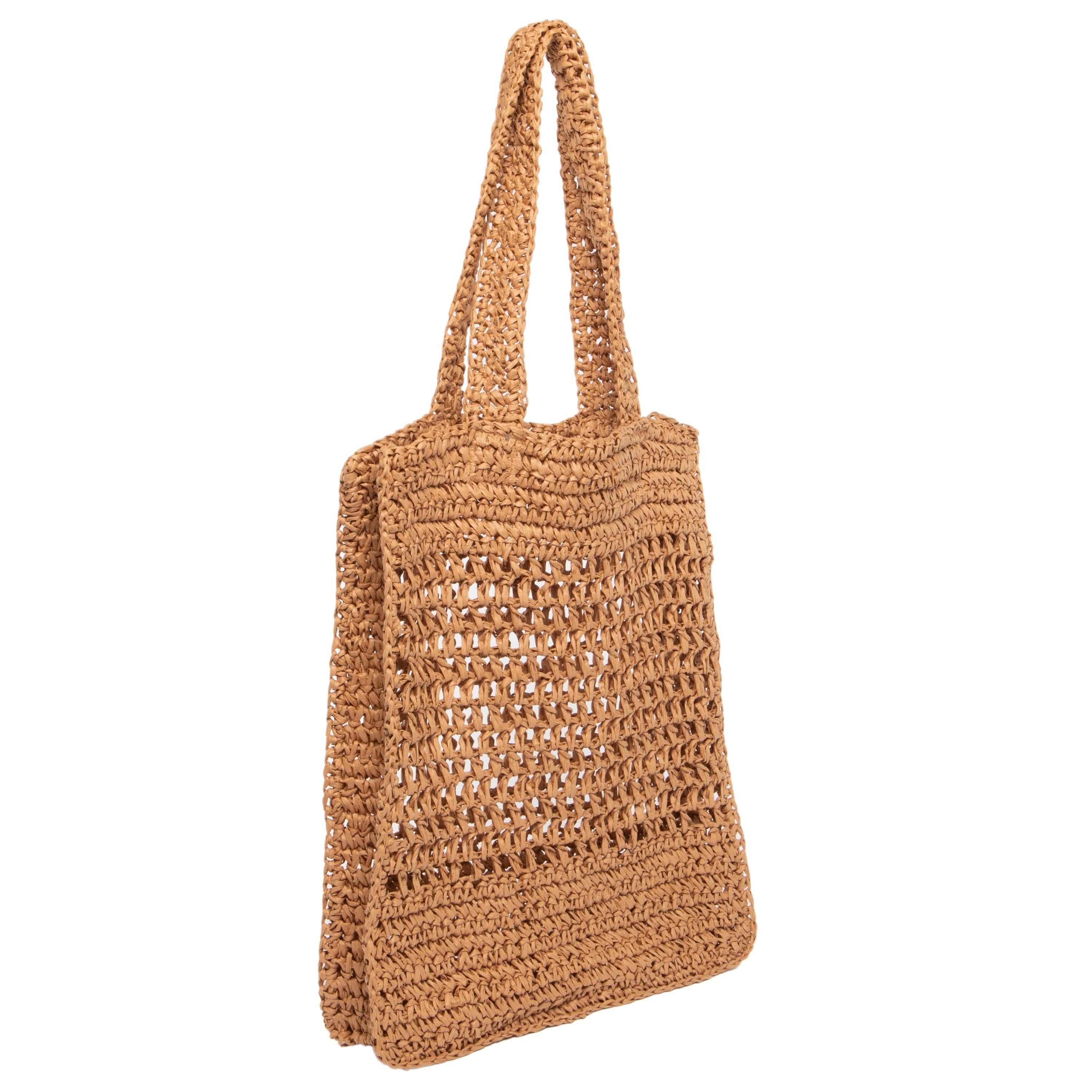 Ana Open Crochet Tote Bag - Stylish Handmade Cotton Beach Bag for Women - Perfect for Summer, Shopping & Travel Accessories