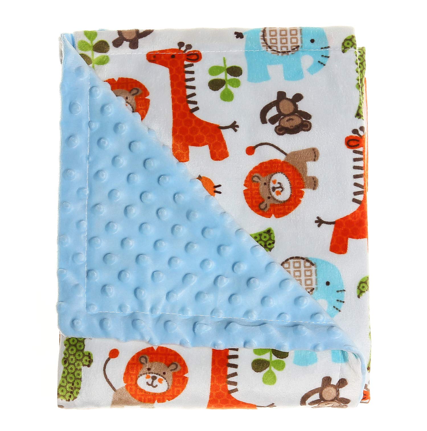 Premium Baby Blanket - Ultra Soft Minky Fabric with Double Layer Dotted Backing - Pink Flamingo Security Blanket for Newborns & Toddlers - Perfect for Nursery, Stroller, Crib Bedding - 30